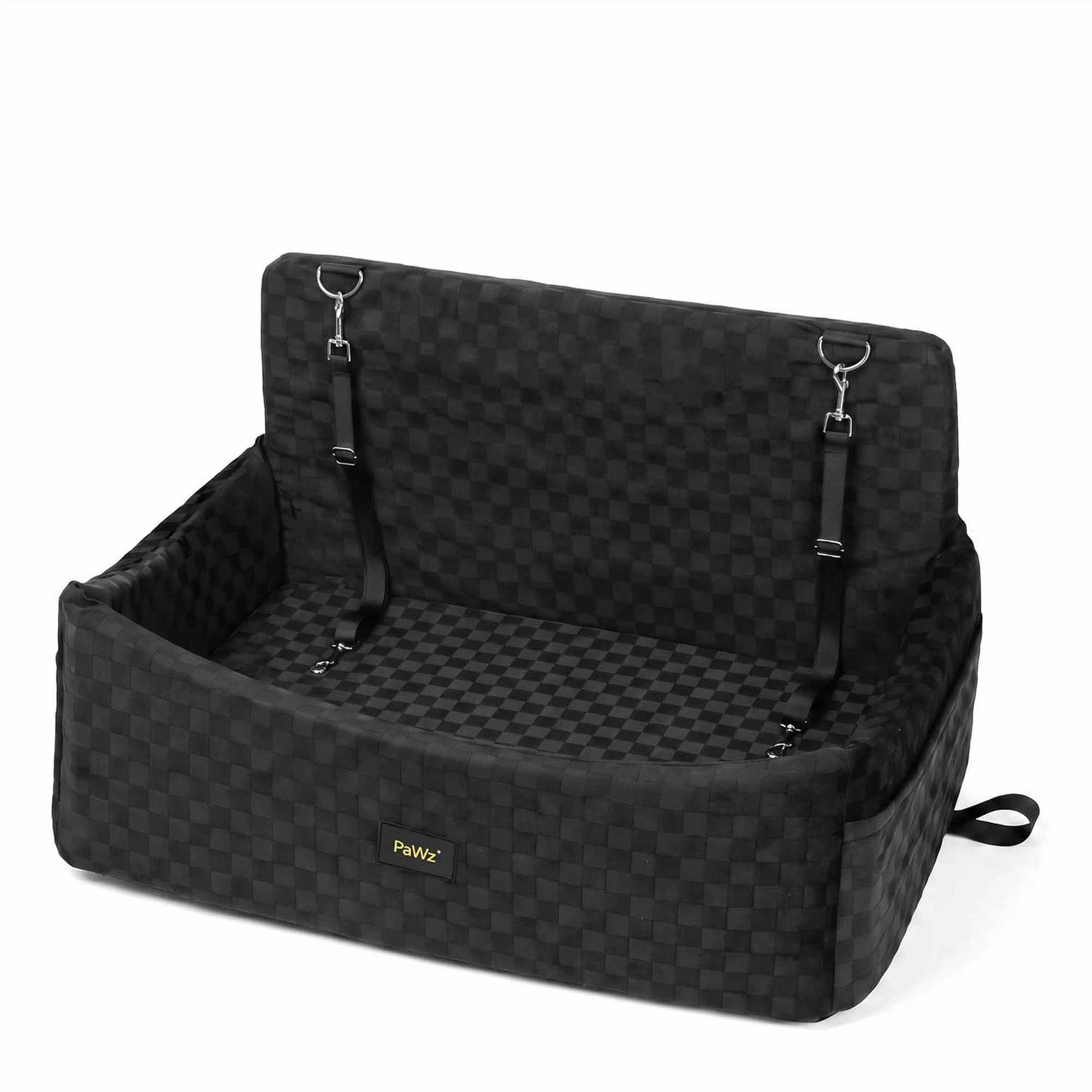 2 PaWz Dog Booster Car Seat, Elevated Pet Car Bed with Tether, Front Back, 2 of 8