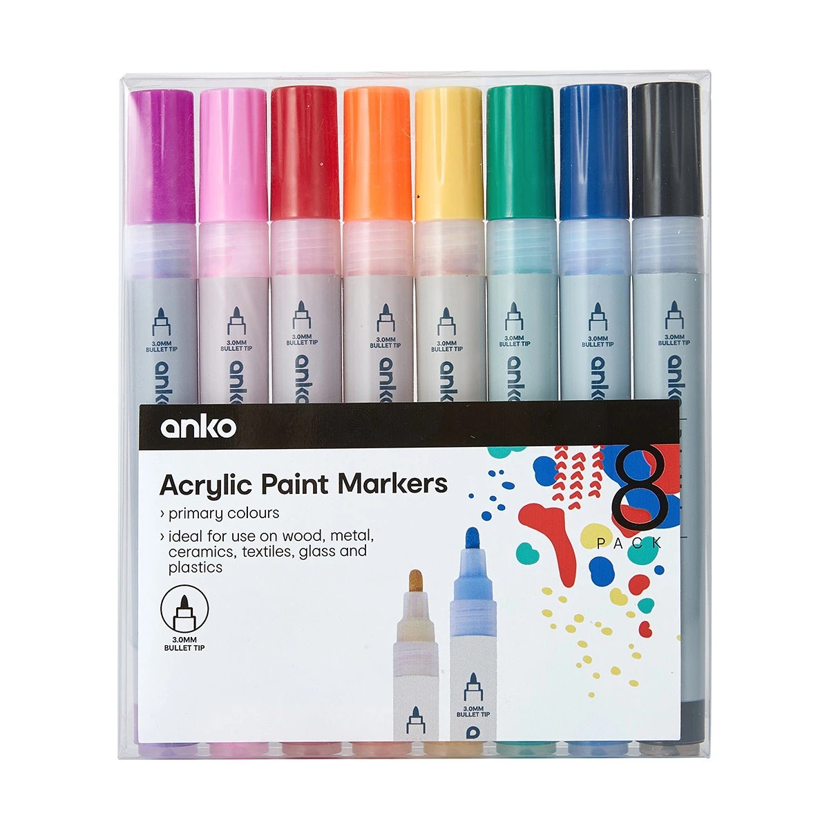 1 8 Pack Paint Markers, 1 of 6