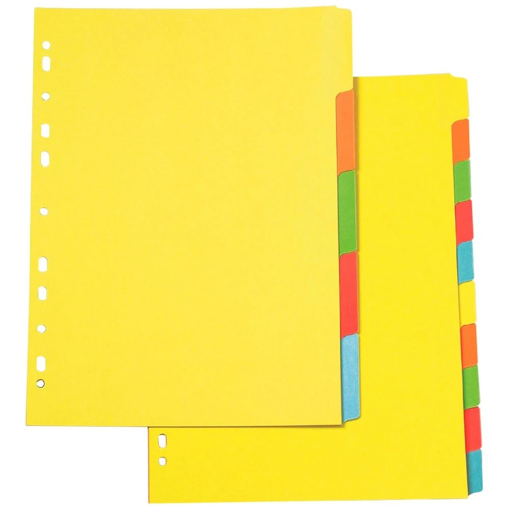 1 Marbig Erasable Manilla A4 5 Tab  Divider, 1 of 1