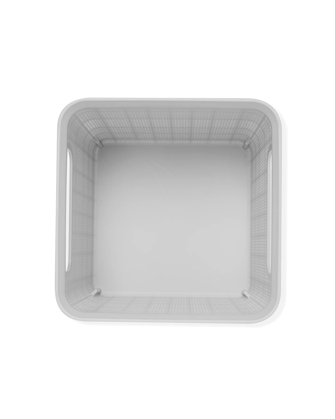 6 3.5L Square Linen Weave Basket - Grey, 6 of 7