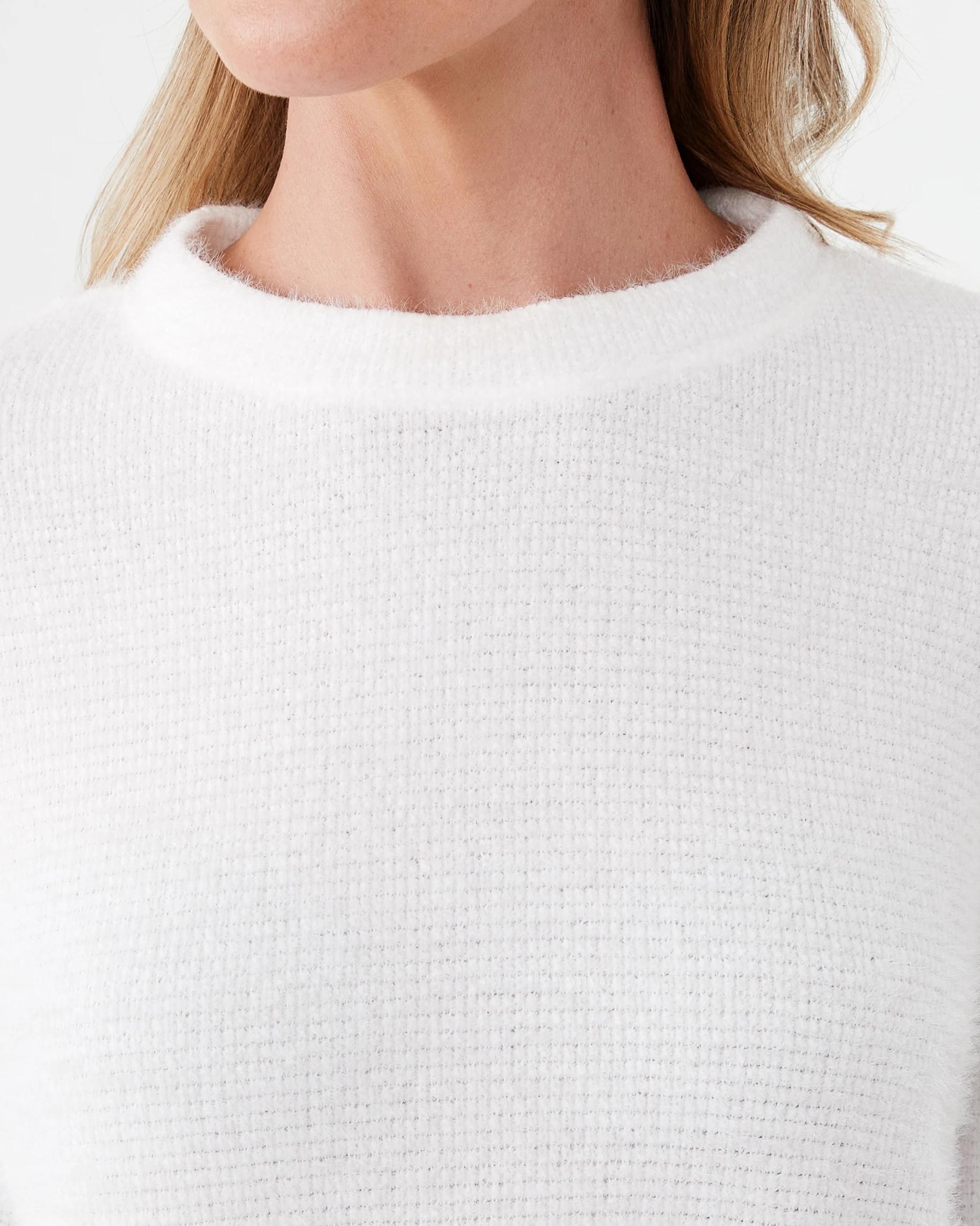 5 Plush Waffle Lounge Top Whisper, 5 of 6