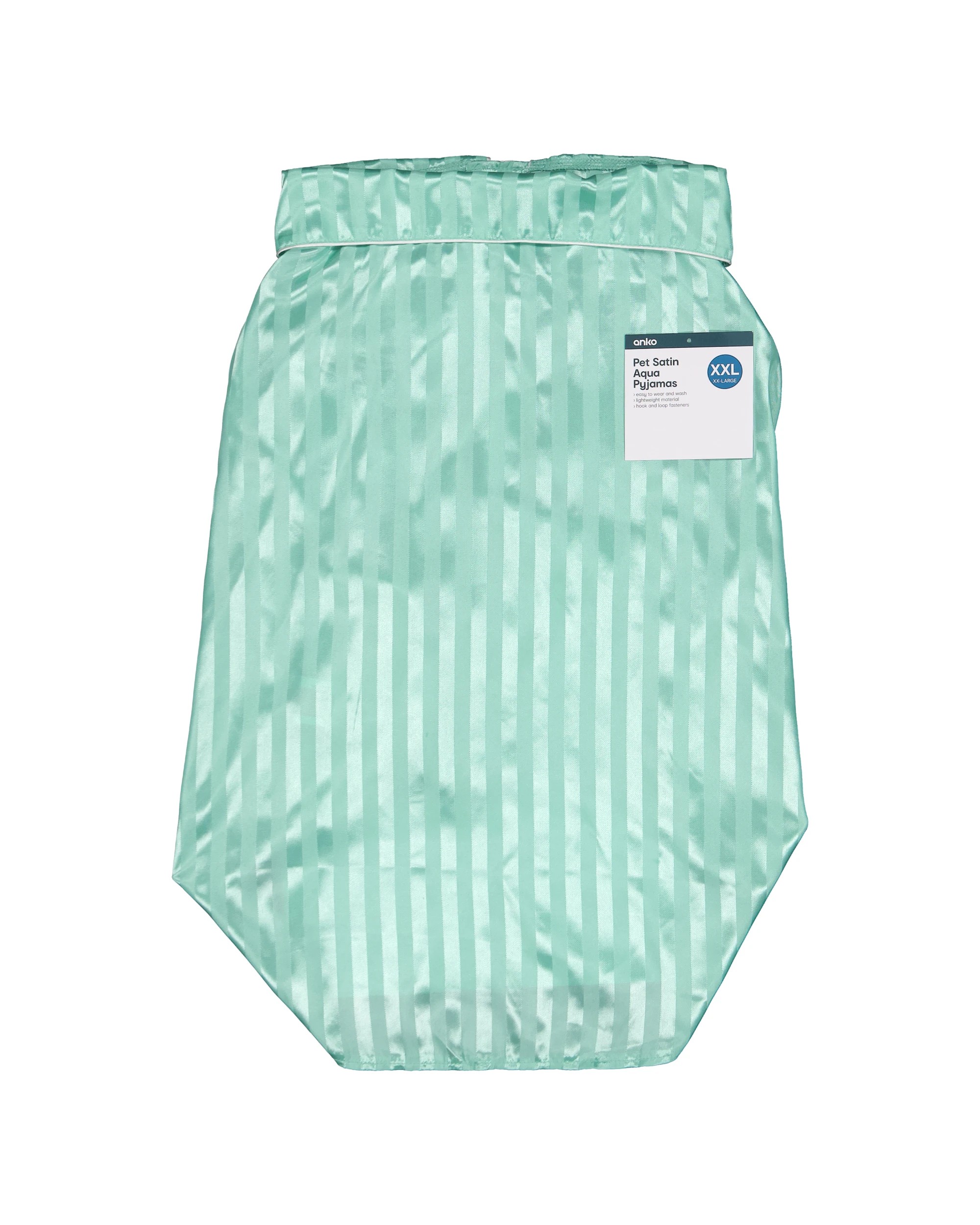 9 Pet Satin Pyjamas - Extra Extra Large, Aqua, 9 of 9