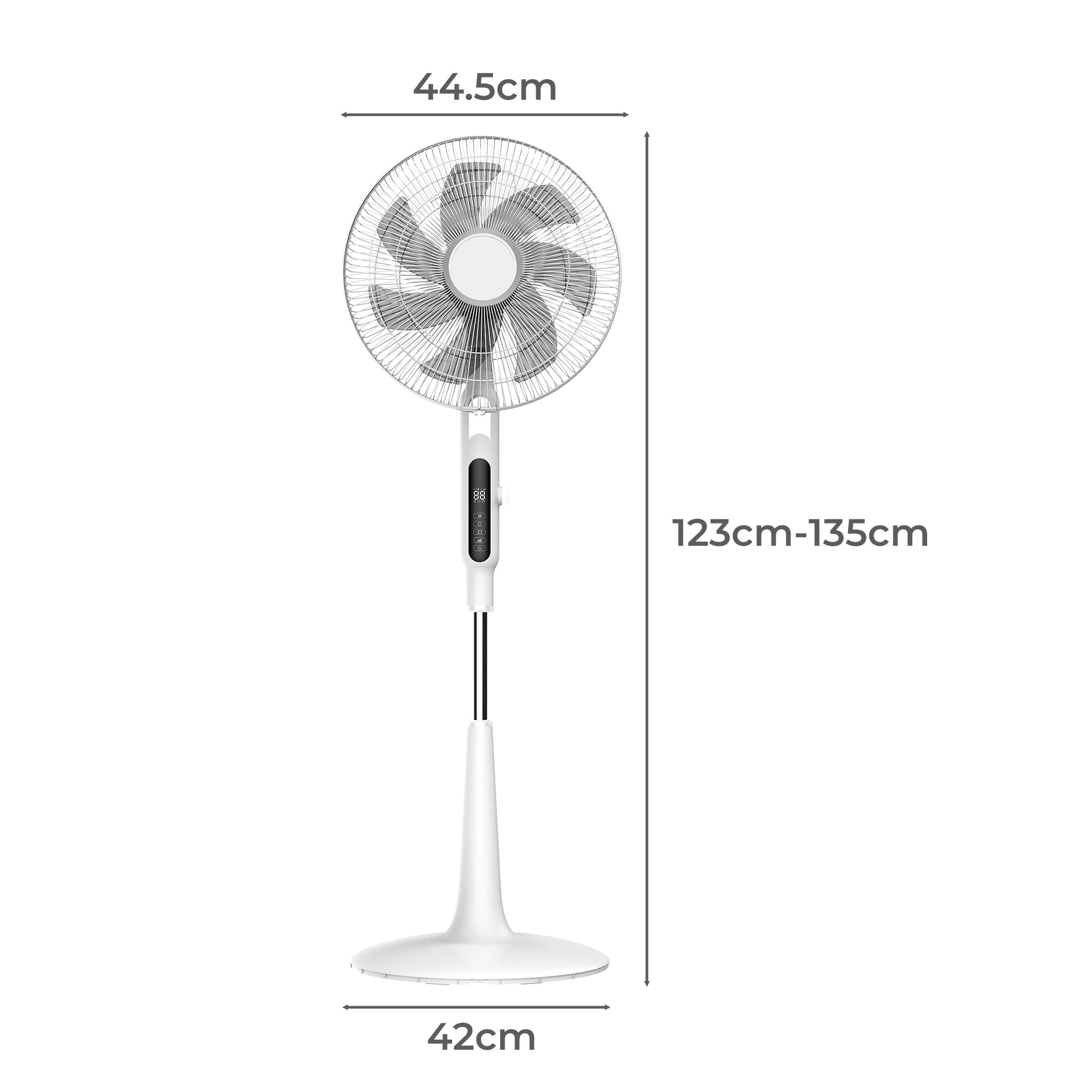 3 Spector Pedestal Fan Tilt &amp; Oscillating 28 Speed Cooler Timer Adjustable Height, 3 of 9