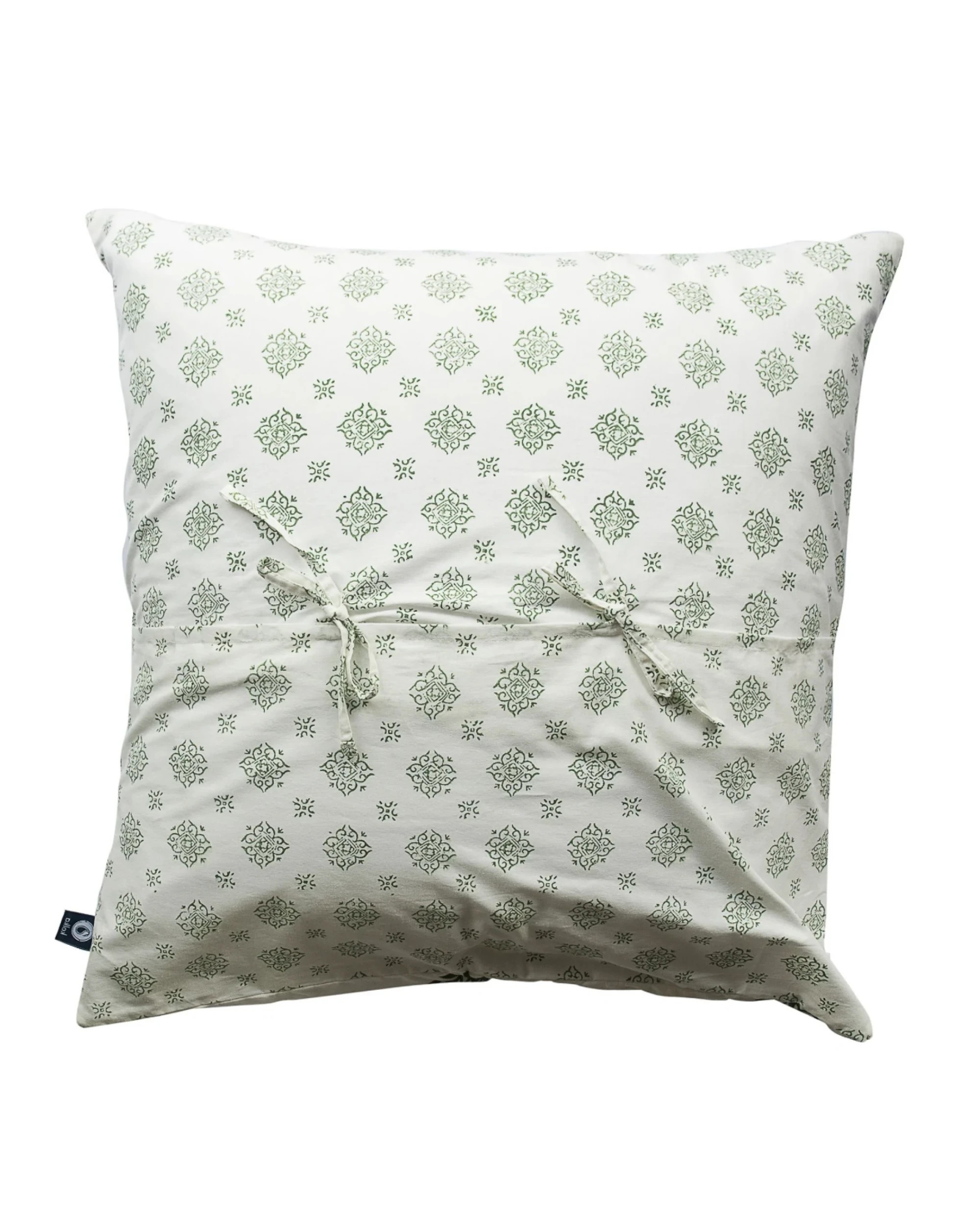 2 Kolka Iris Quilted Euro Sham Set Super Quality Cotton Quilted Front - Green, 2 of 5