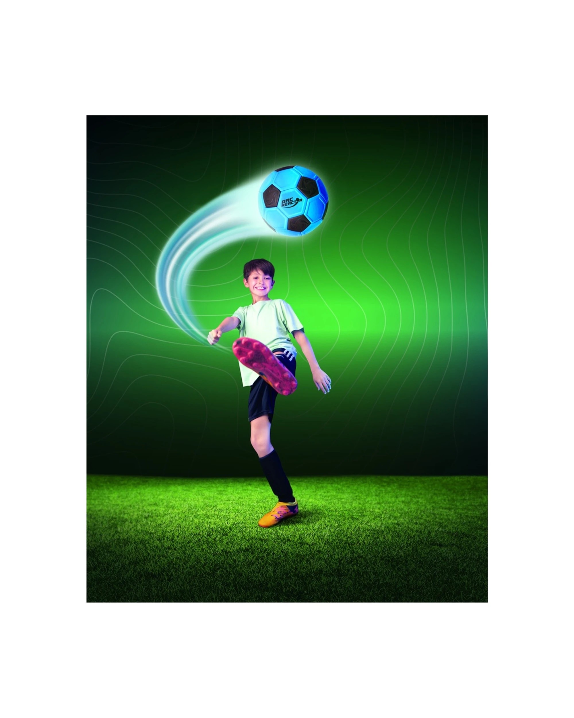 3 P1 Arc Reactor Curve Soccer Ball Master Swerve Kicks Activity 5y+ 22cm - Multi, 3 of 4