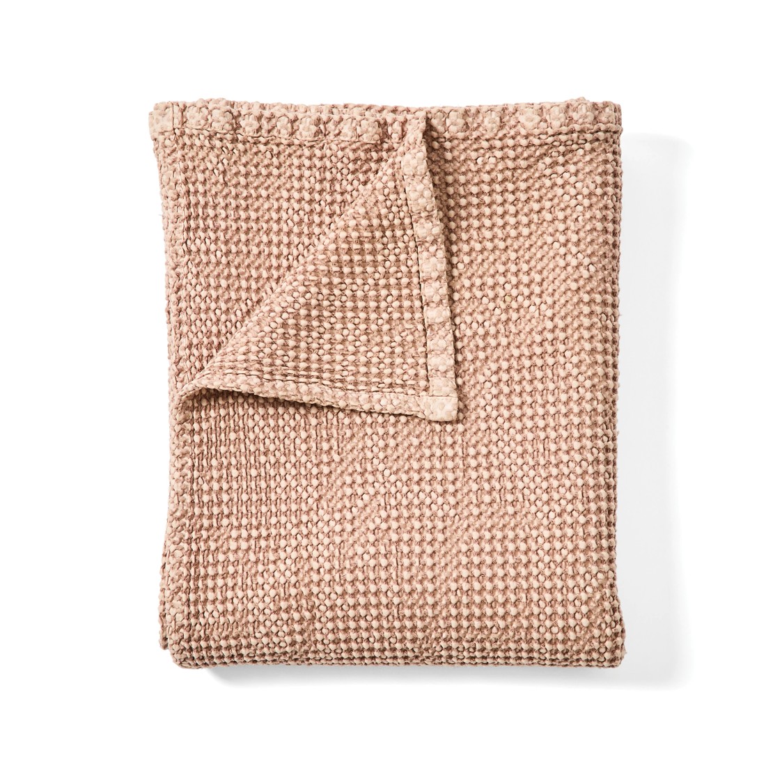 4 Stonewashed Australian Cotton Waffle Throw - Tan, 4 of 7