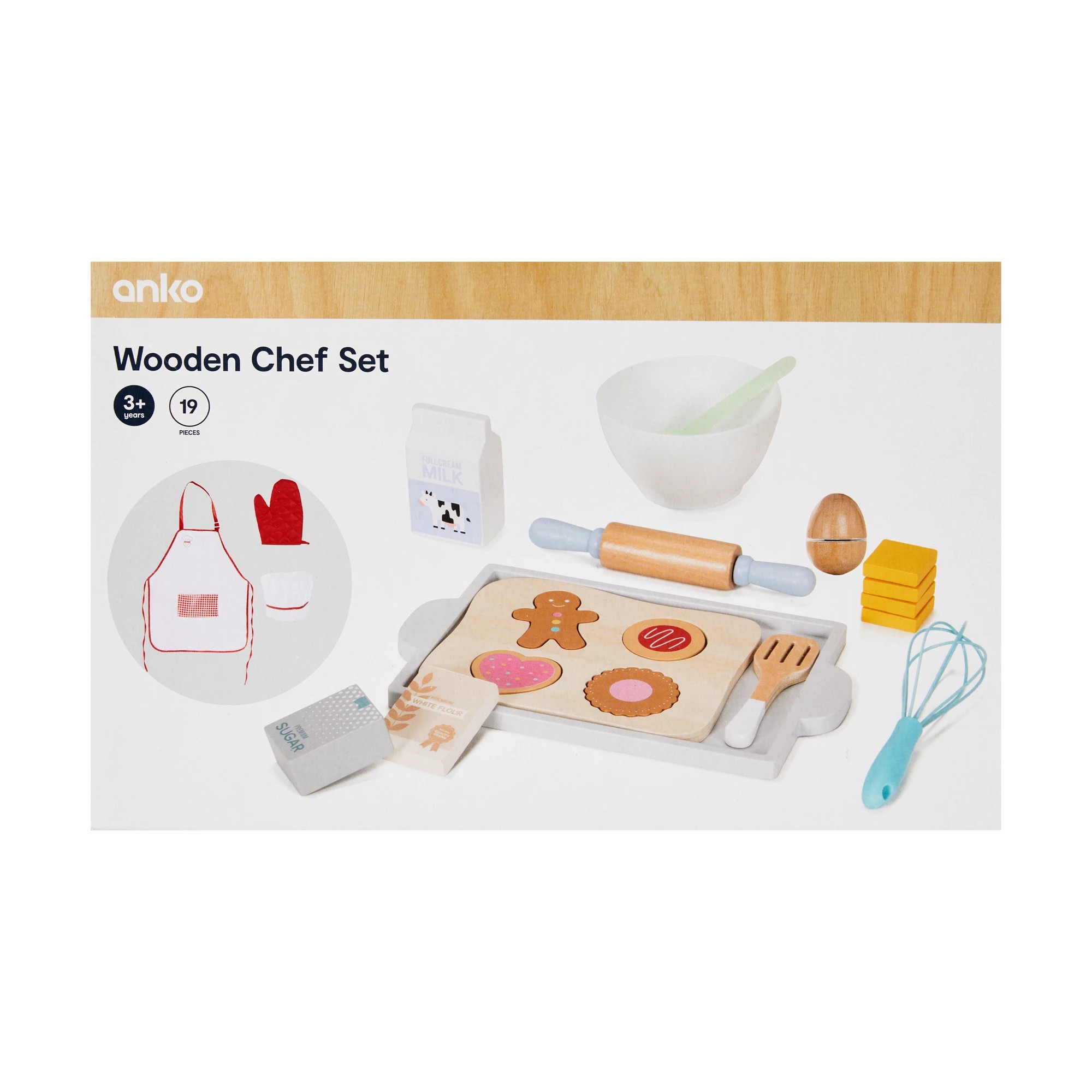 1 19 Piece Wooden Chef Set, 1 of 5