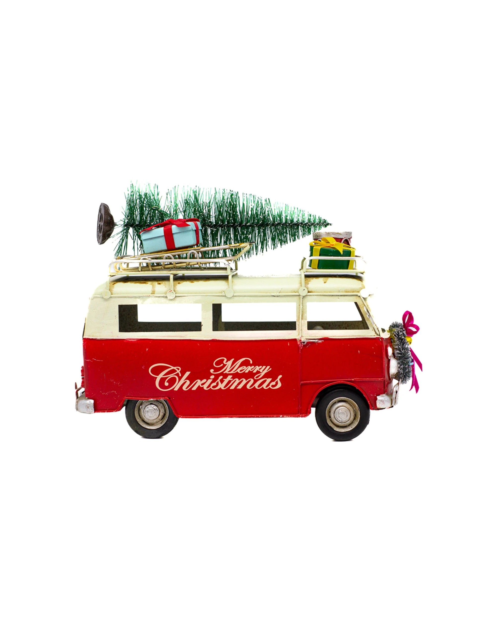 4 Boyle Metal Collectable Christmas Van With Tree Ornament - Multi, 4 of 7
