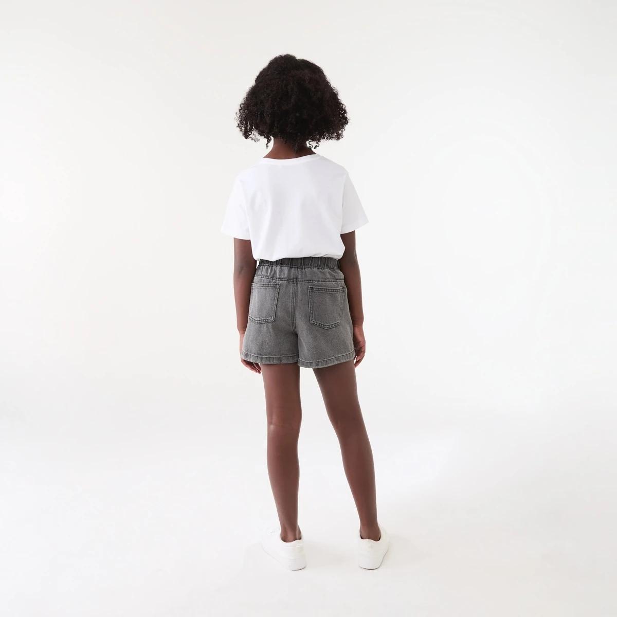 6 Pull On Denim Shorts DENIM BLACK, 6 of 6