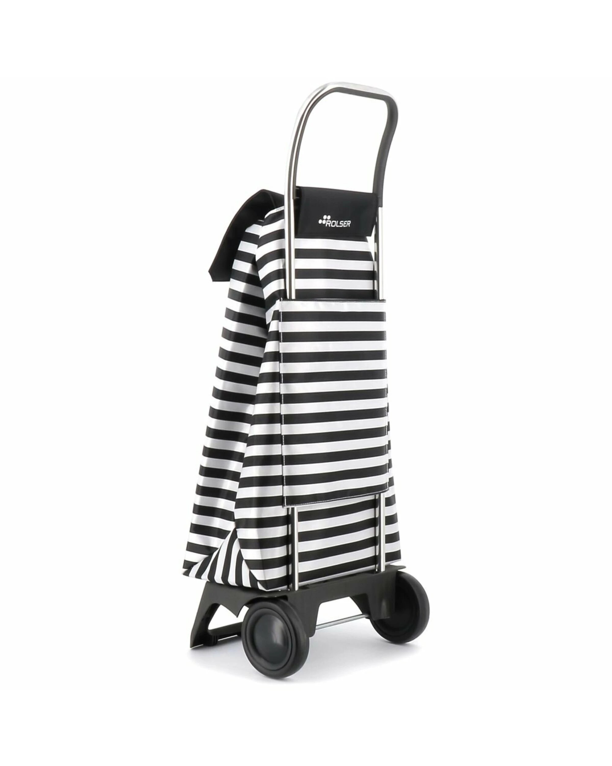 4 Rolser Jet LN Joy Trolley Marina Black & White, 4 of 5
