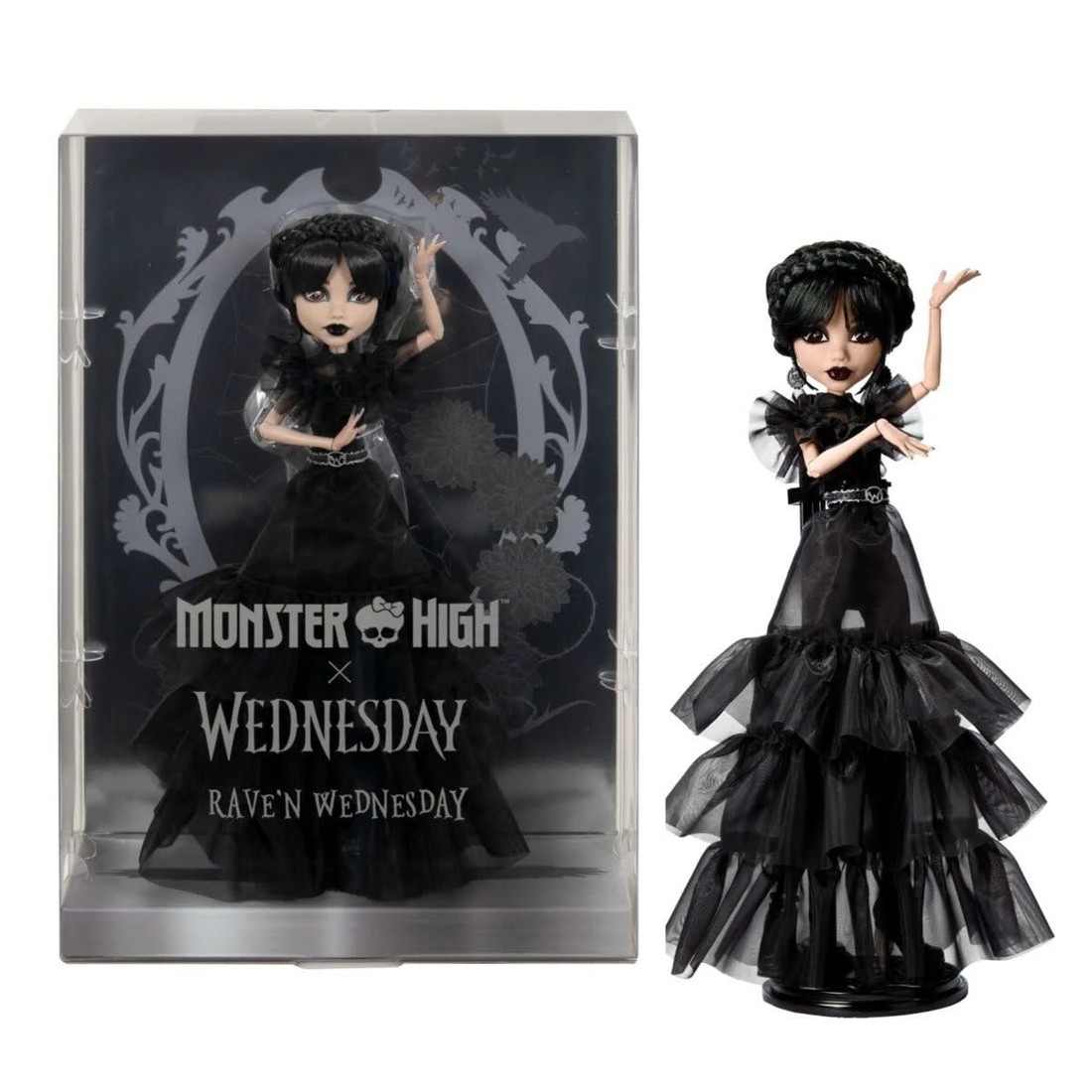 1 Monster High x Wednesday Rave’N Dance Wednesday Doll, 1 of 7