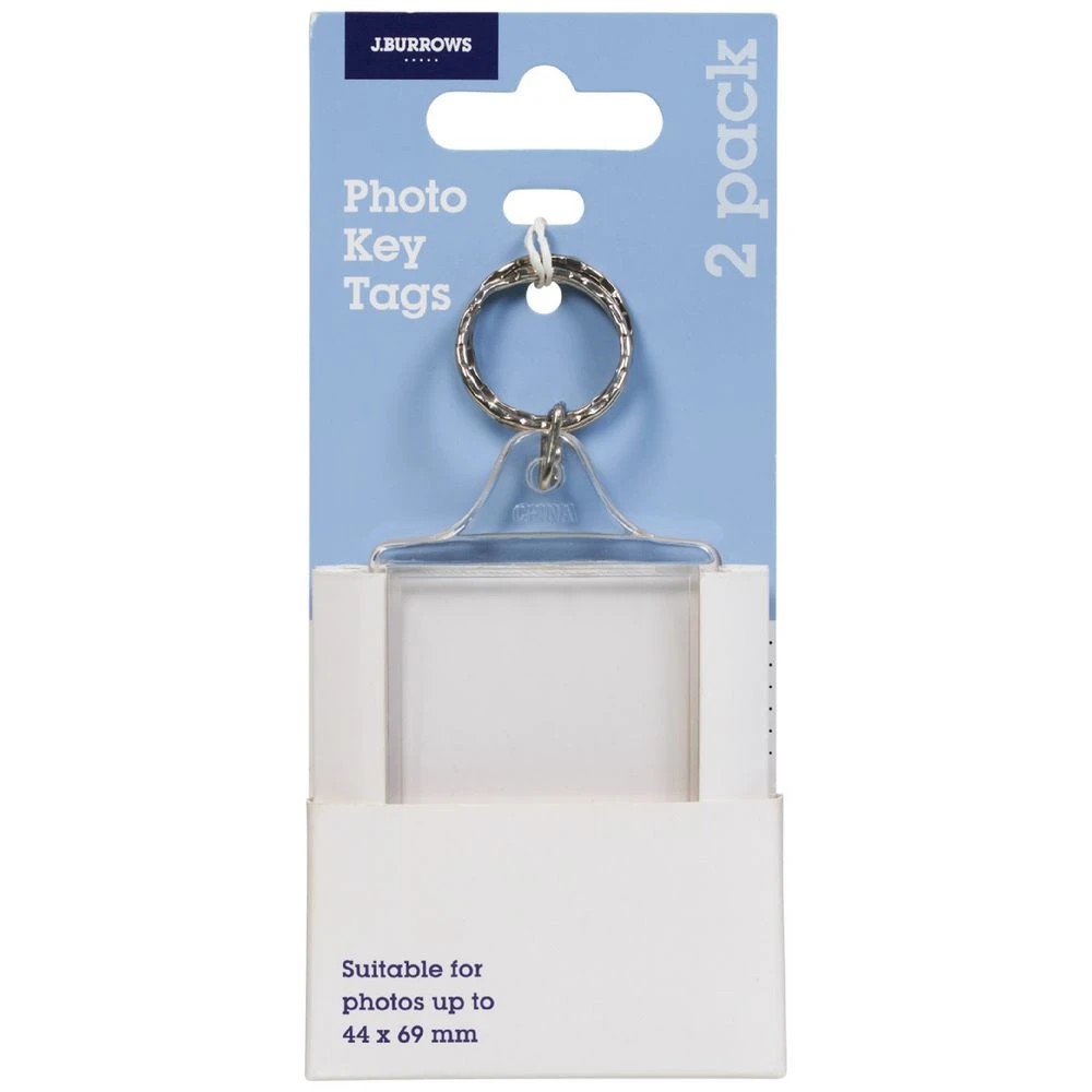 1 J.Burrows Photo Key Tags Large 2 Pack, 1 of 3