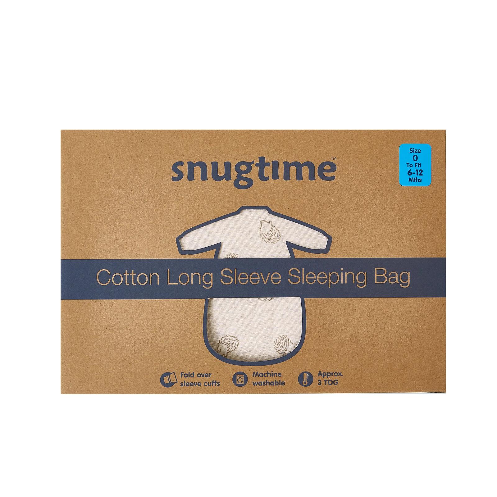 2 Snugtime Long Sleeve Padded Sleeping Bag - Beige HEDGEHOG, 2 of 7