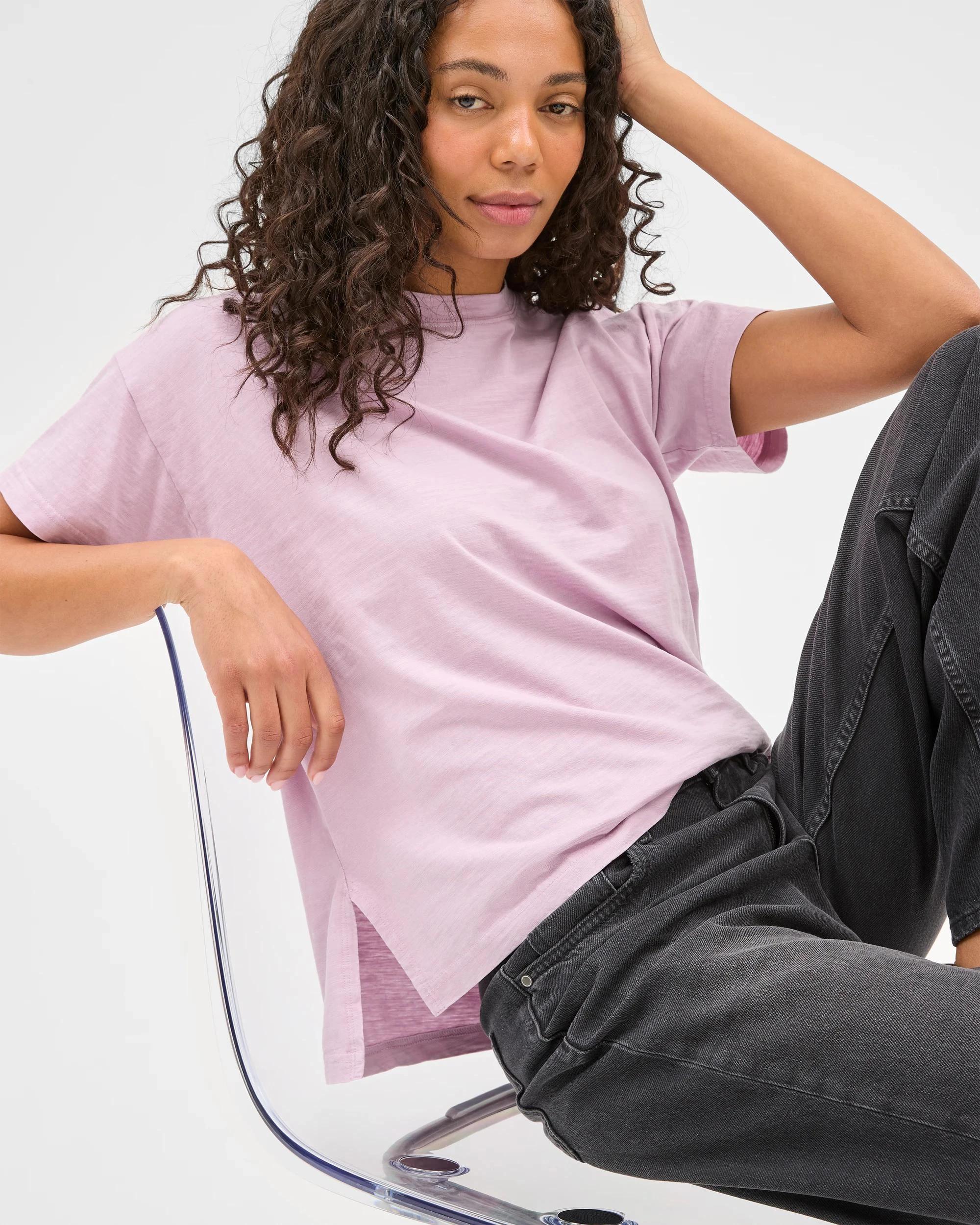 1 Target Australian Cotton Relaxed Slub T-Shirt WISTERIA, 1 of 6