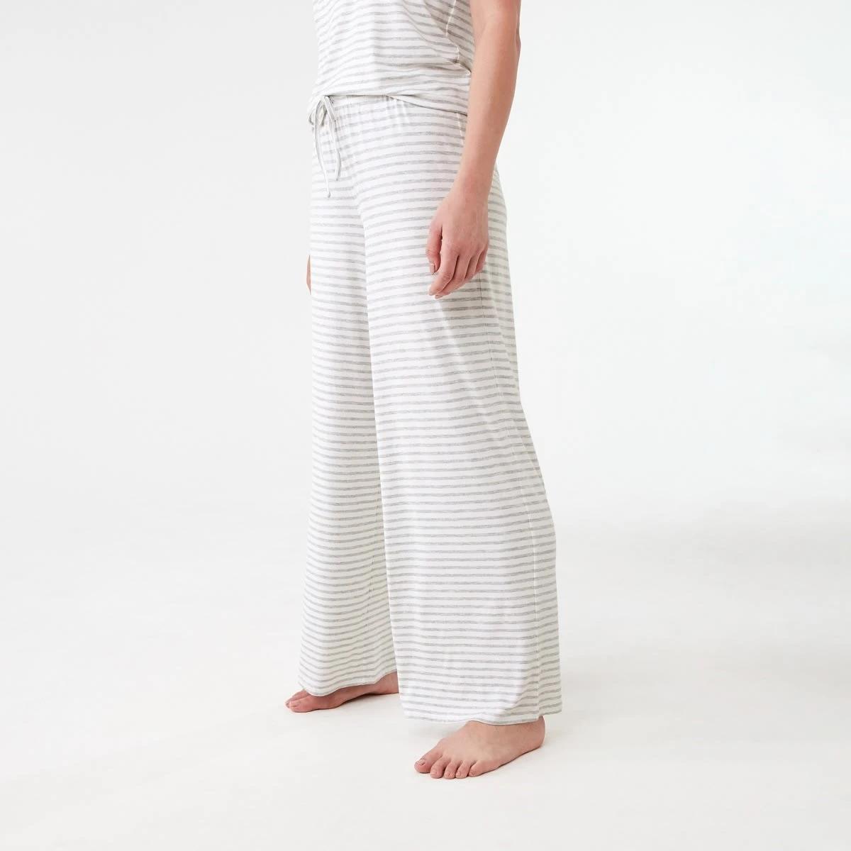 2 Viscose Pants MARLE STRIPE SILVER MARLE, 2 of 5
