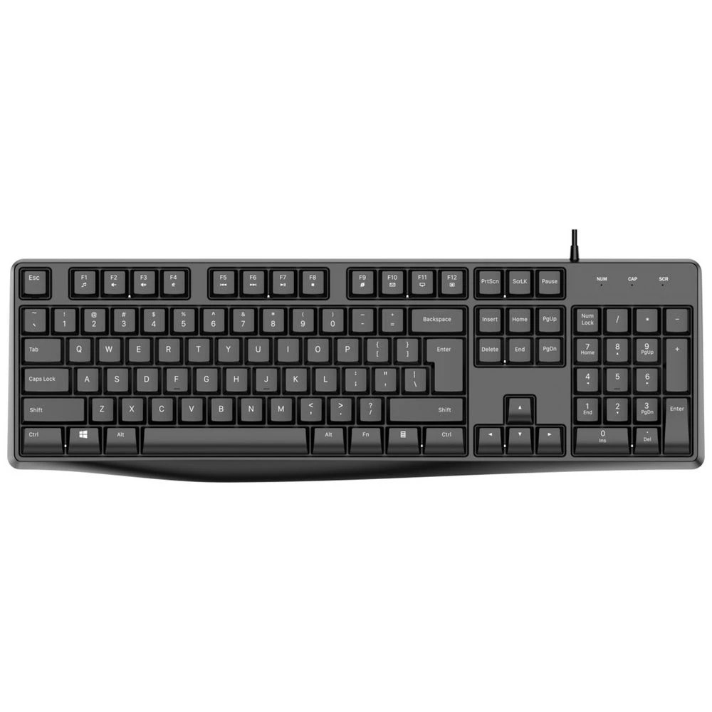 1 Qudo Essentials Wired Keyboard Black, 1 of 5