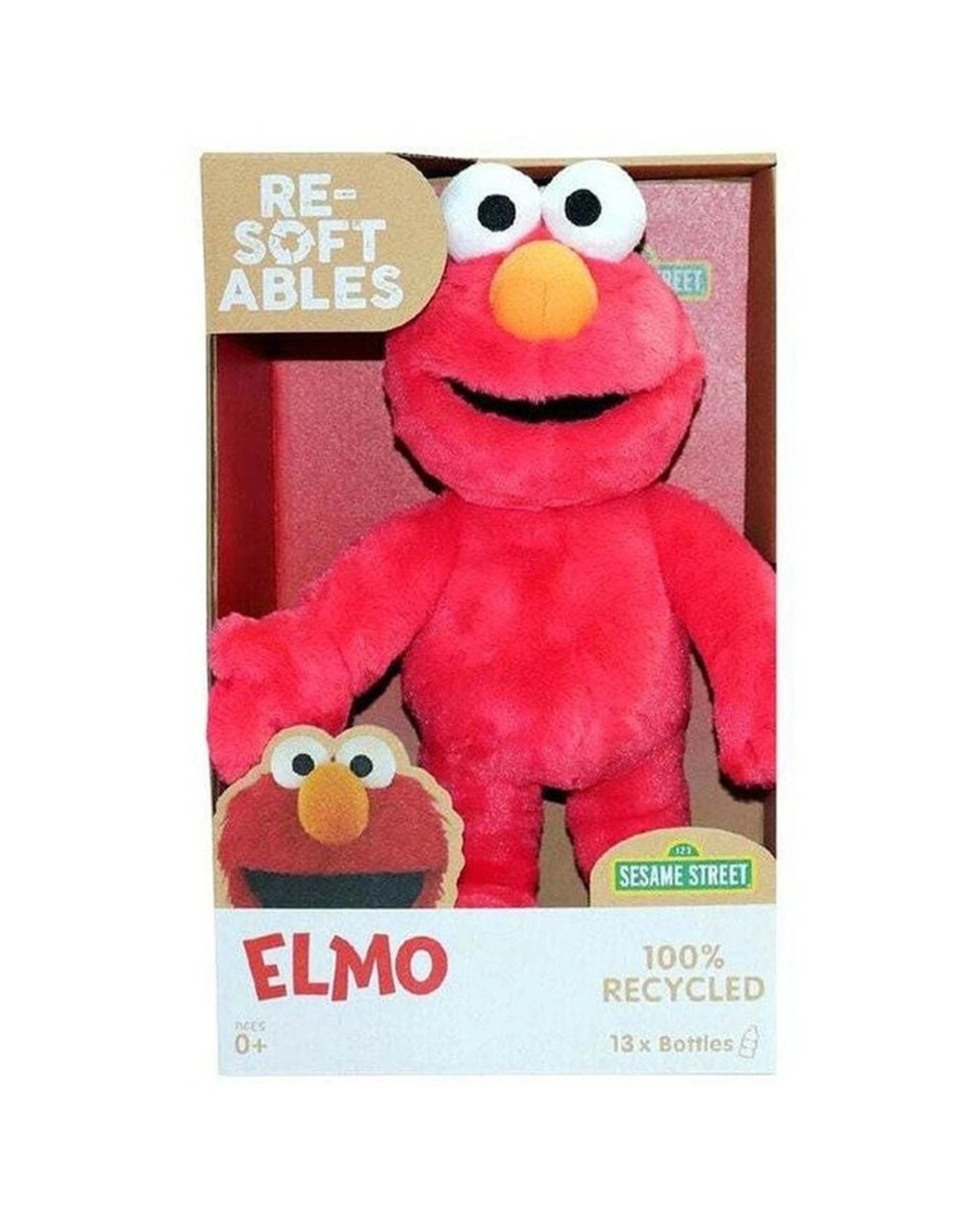 5 Headstart Sesame Street Resoftables Sesame Street Elmo Kids Soft Plush Toy - Red, 5 of 6