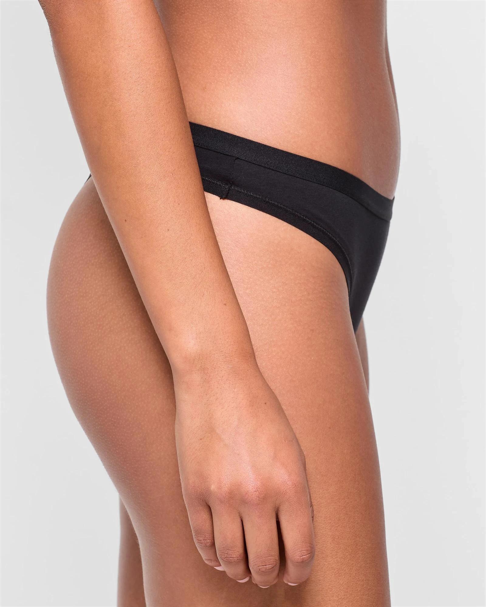 3 Lily Loves Australian Cotton 3 Pack G-String Briefs BLACK, 3 of 3