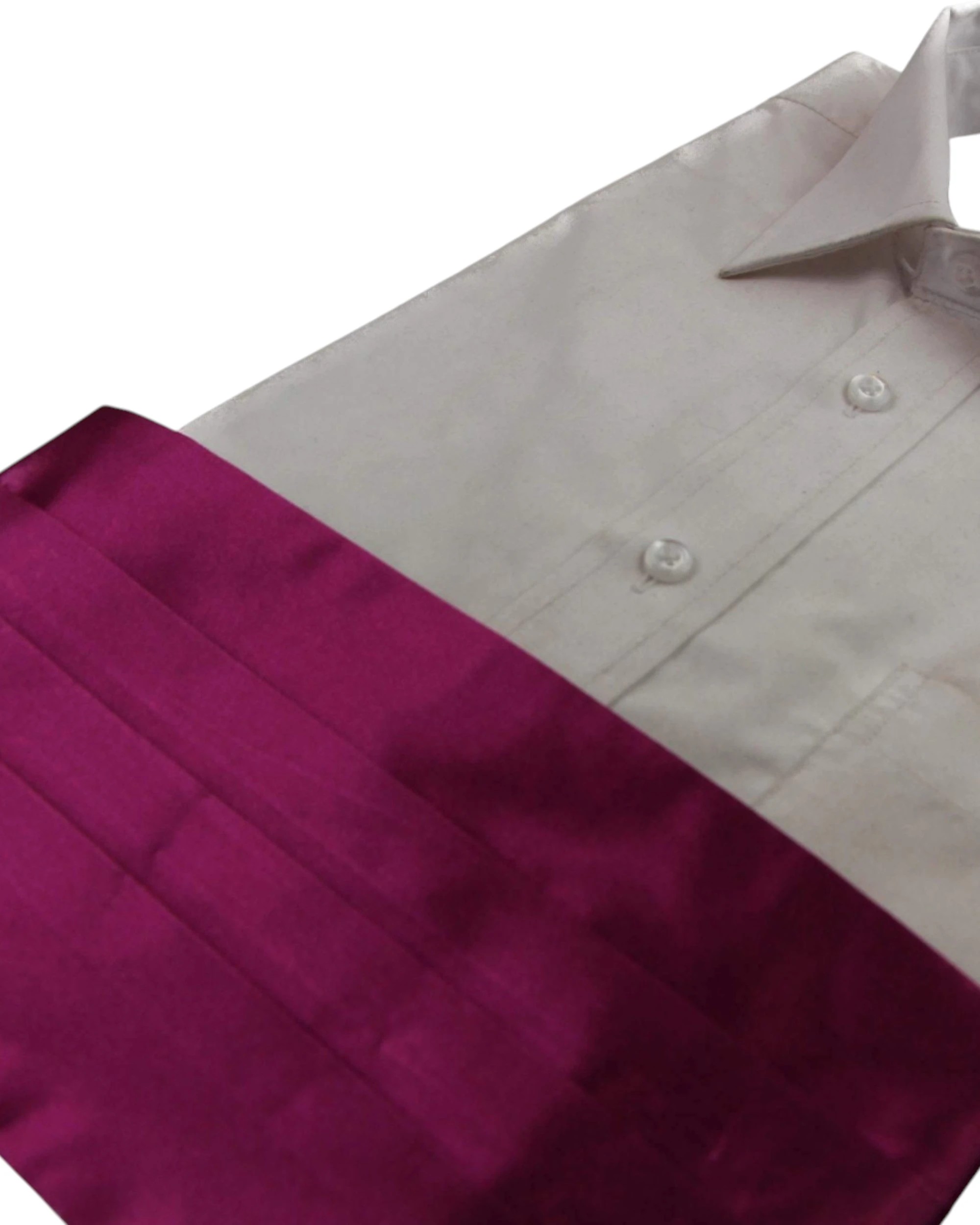 4 Zasel Mens Adjustable Cummerbund - Red, 4 of 4