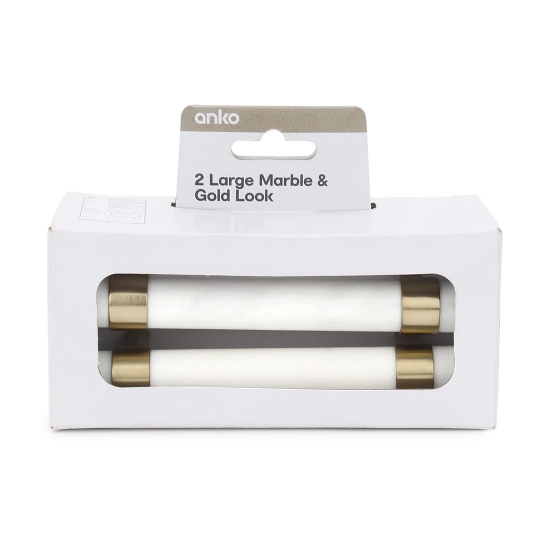 8 2 Pack Large Marble and Gold Look Handles, 8 of 9