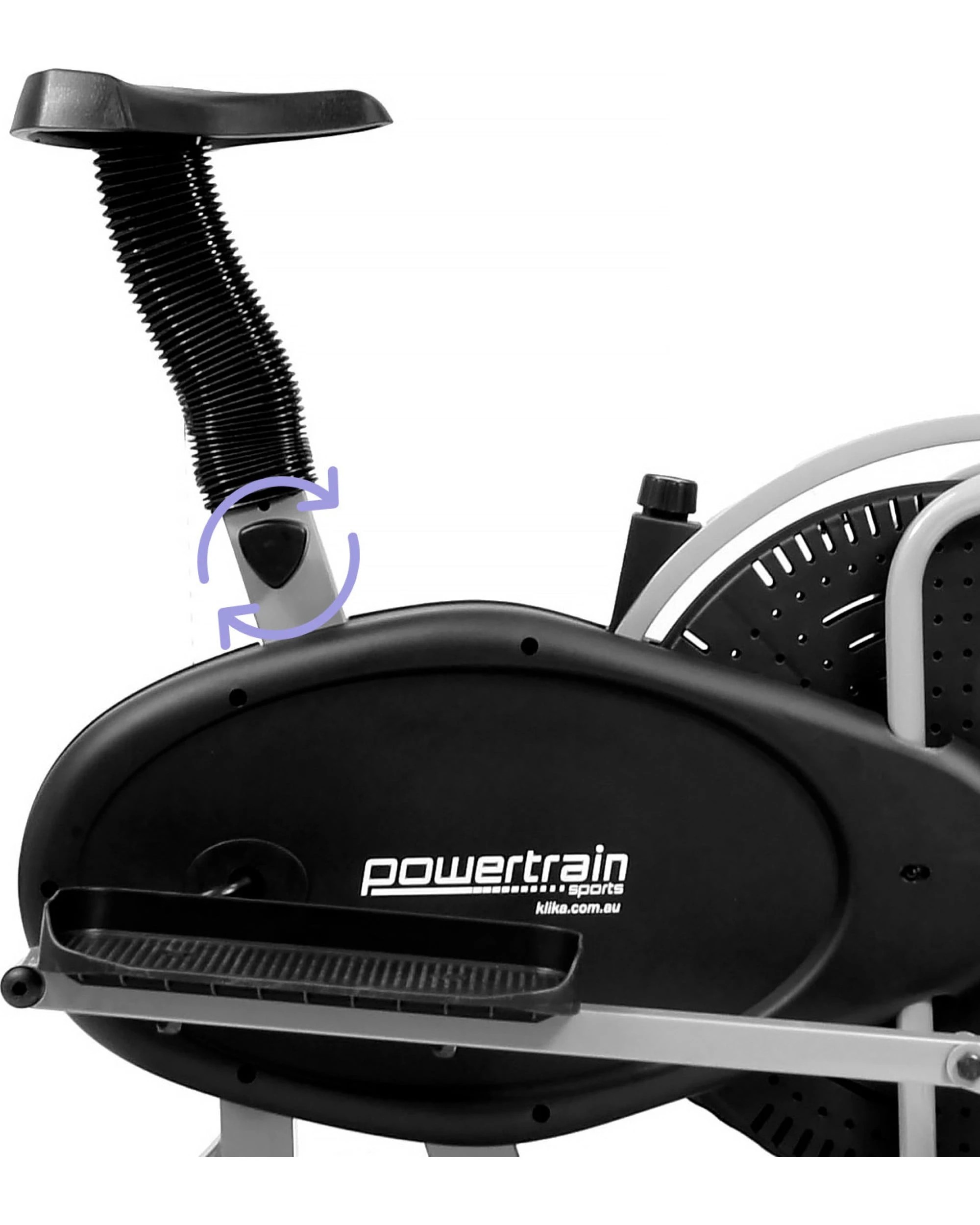 6 Powertrain 2-in-1 Elliptical Cross Trainer and Exercise Bike - Black, 6 of 9