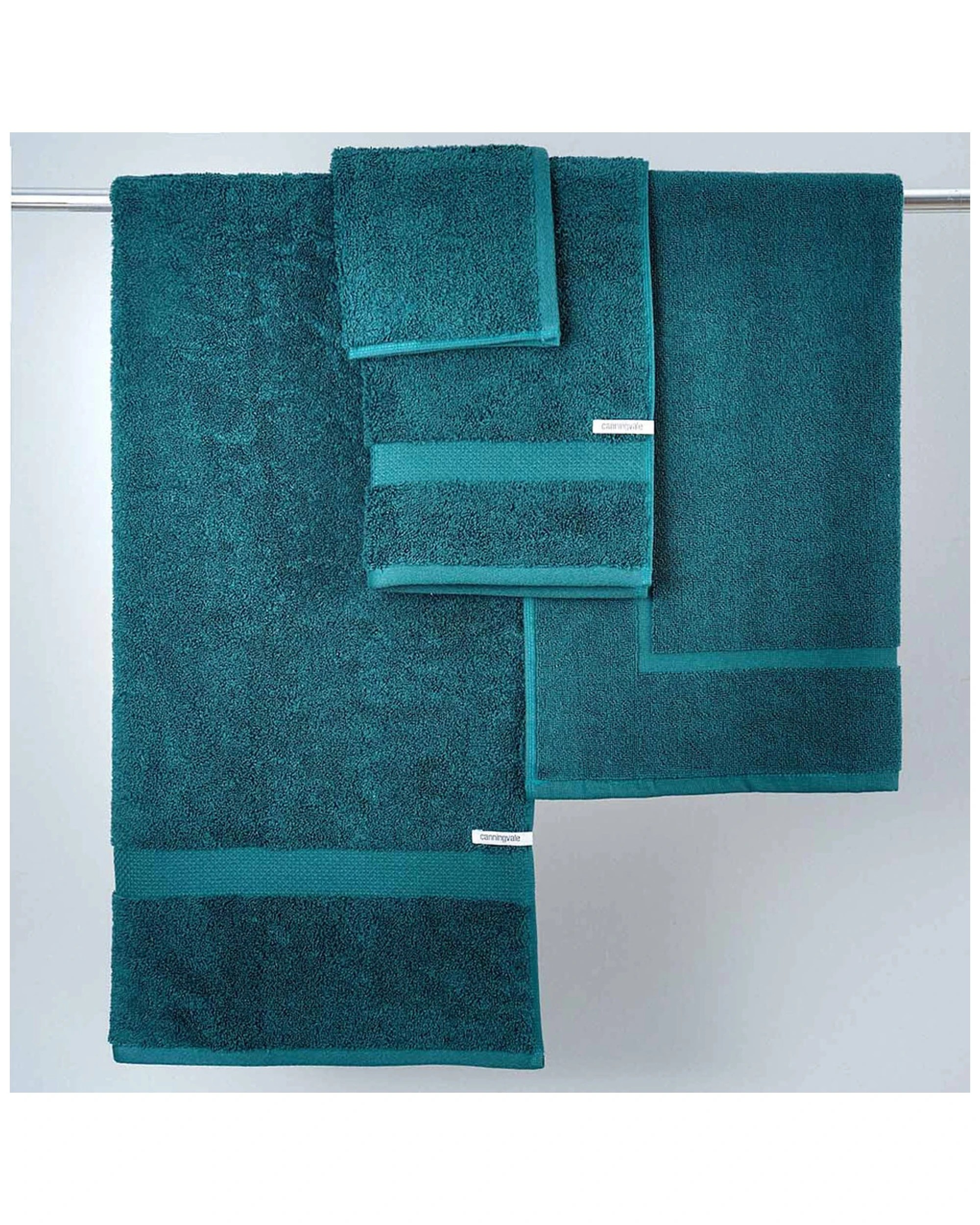 3 Canningvale 6pc Royal Splendour Bathroom Towel Set Azzurrite Teal.
 - Blue, 3 of 3