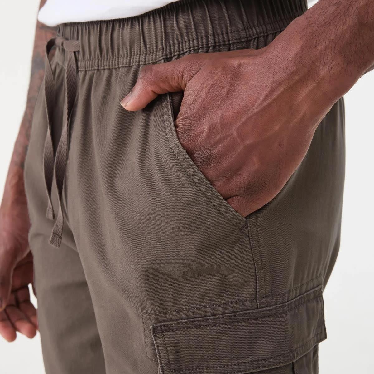 5 Elastic Waist Cargo Shorts EAGLE BROWN, 5 of 7