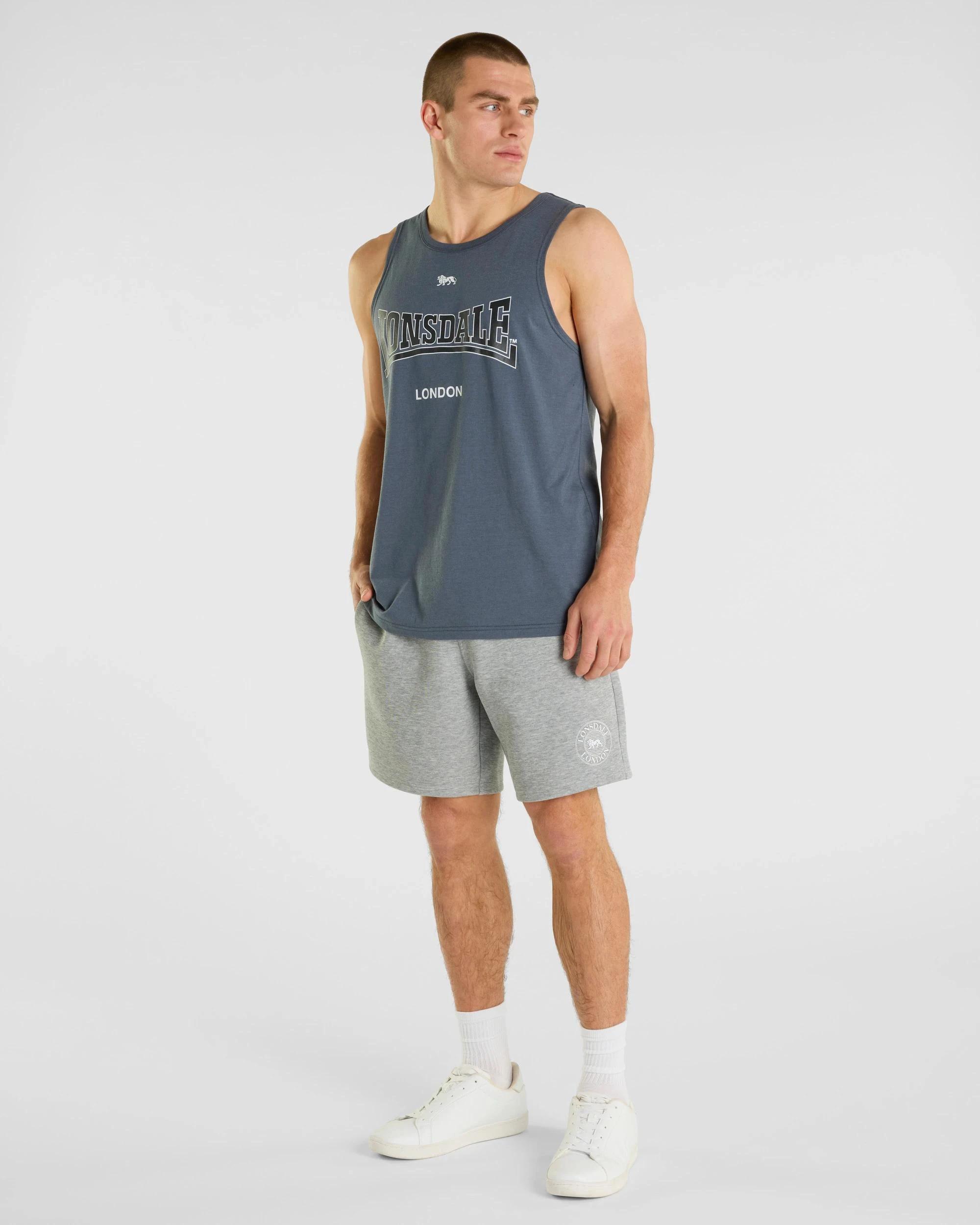 4 London Tank Top - Lonsdale London STEEL BLUE, 4 of 5