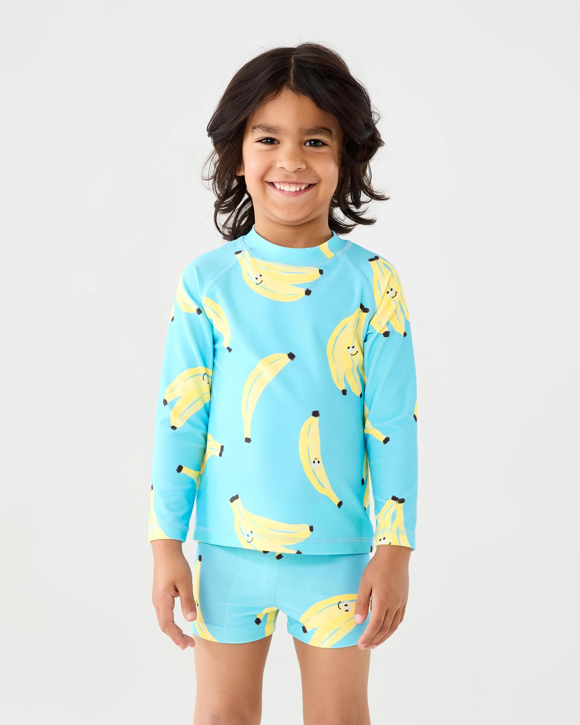 1 Long Sleeve Swim Set Blu Fruit, 1 of 8