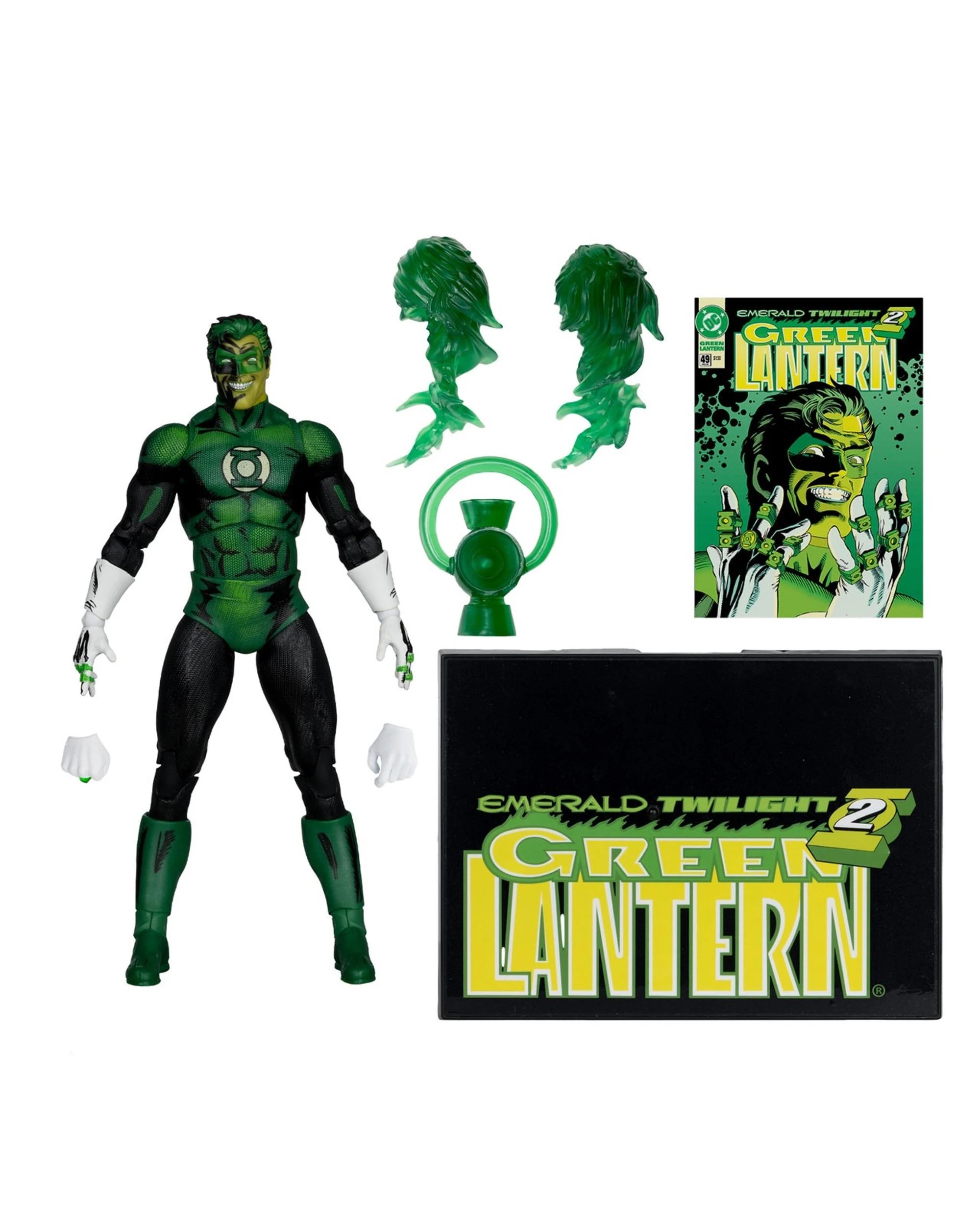 4 DC Multiverse Gold Label Cover Recreations Emerald Twilight Green Lantern 7 inch Action Figure, 4 of 10