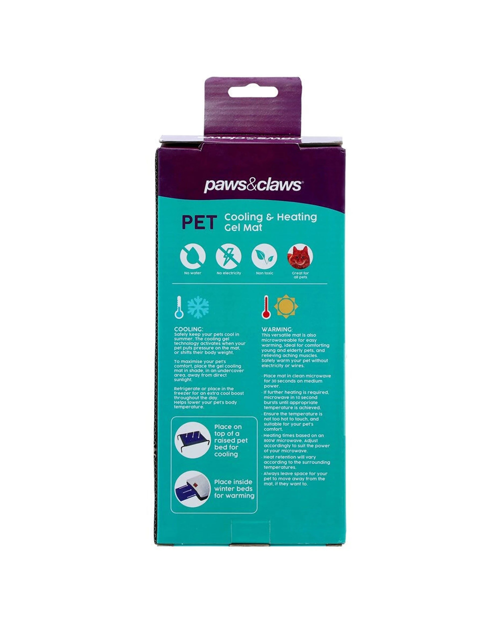 7 PAWS AND CLAWS Pet Cooling And Heating Gel Mat 2PK Waterproof Non Toxic
 - blue, 7 of 7