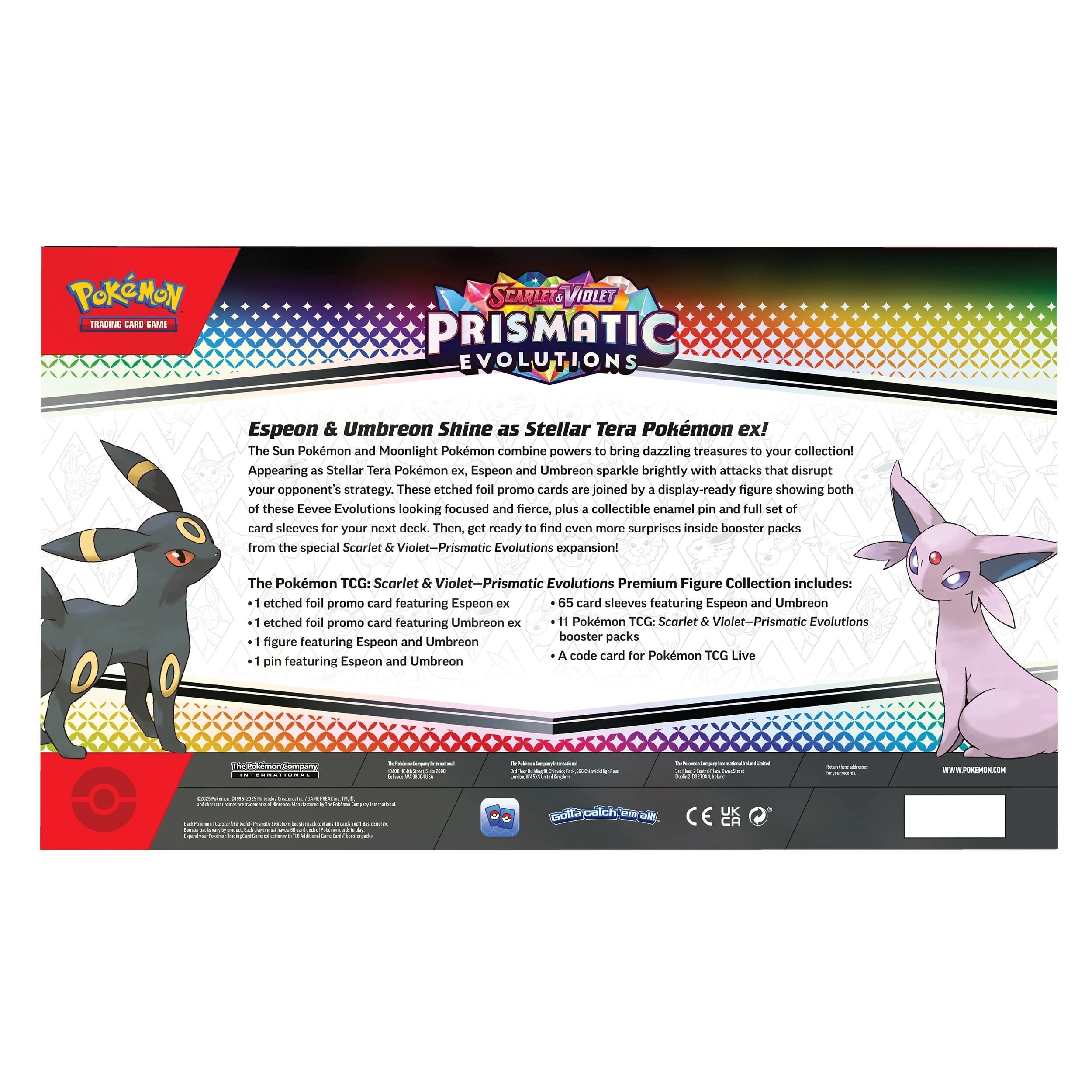 3 Pokemon Trading Card Game: Scarlet & Violet - Prismatic Evolutions Premium Figure Collection, 3 of 5