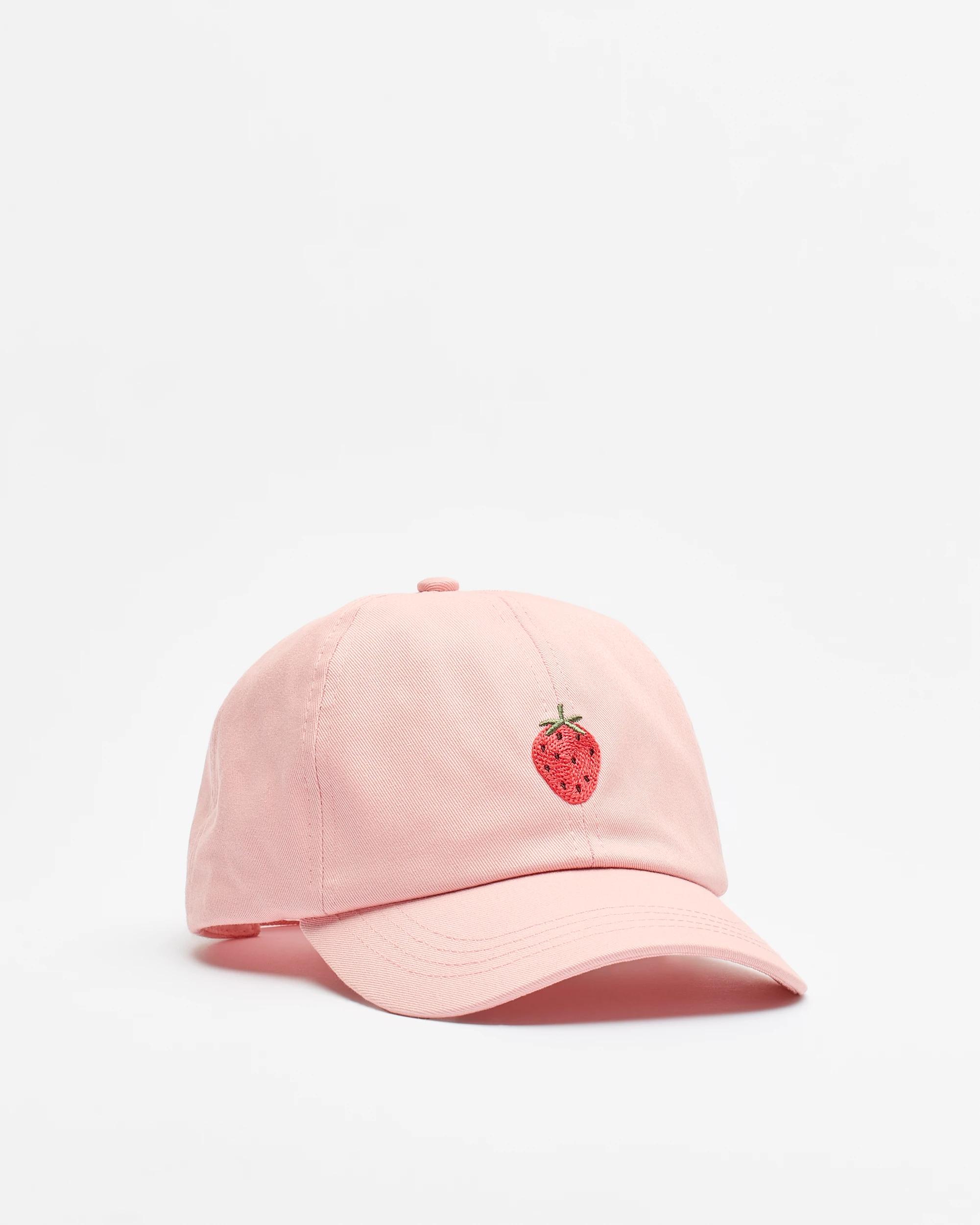 1 Target Kids Embroidered Cap PINK STRAWBERRY, 1 of 4