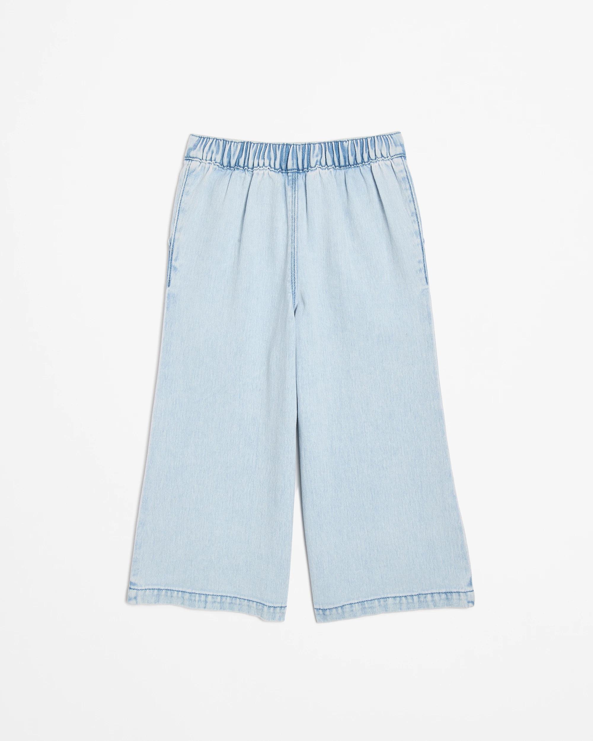 3 Target Denim Wide Leg Applique Hem Pant LIGHT BLUE, 3 of 3