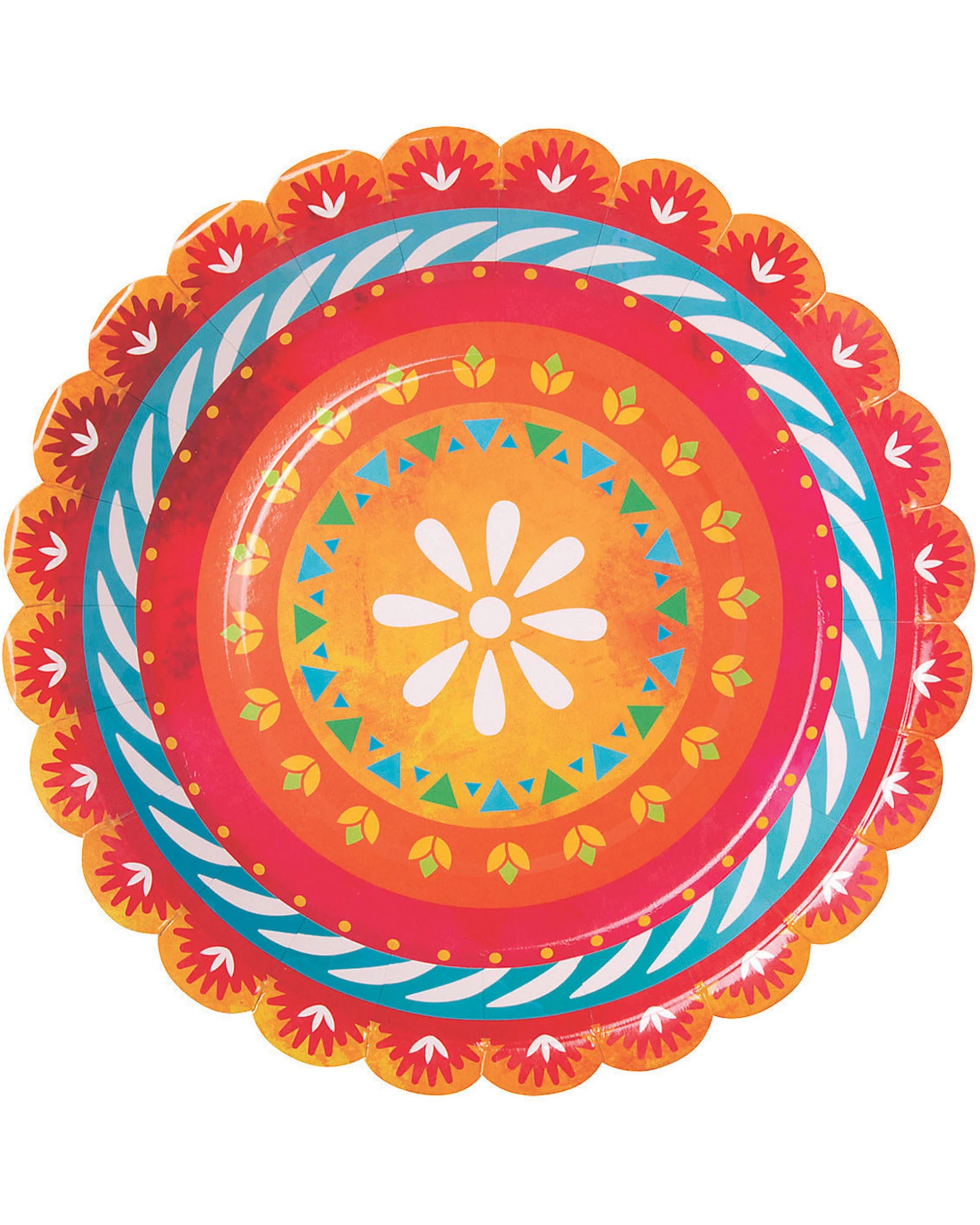 1 Let's Fiesta Large Paper Plates (Pack of 8), 1 of 1