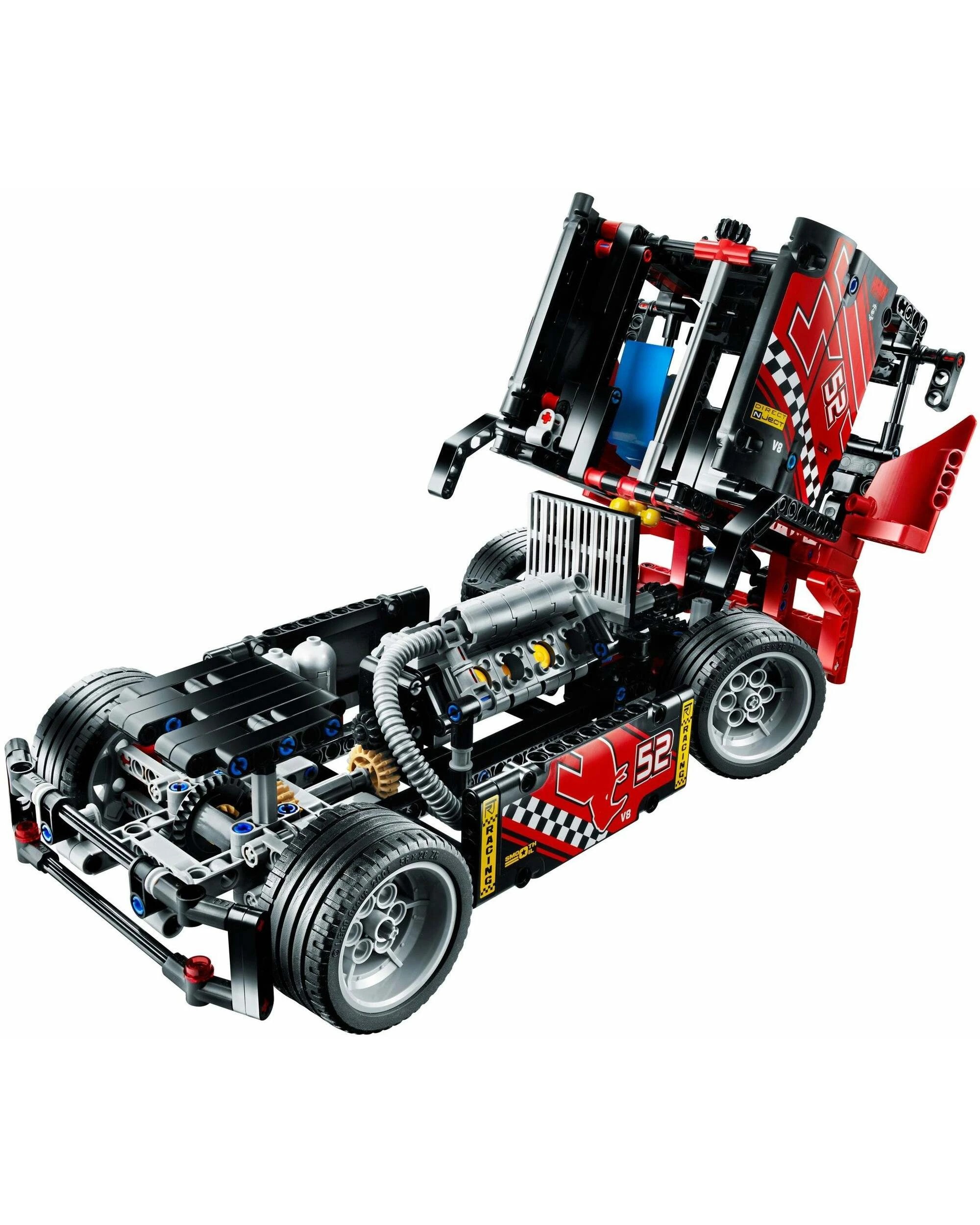 3 LEGO 42041 Race Truck: Build & Race a Powerful V8 Engine, 3 of 5
