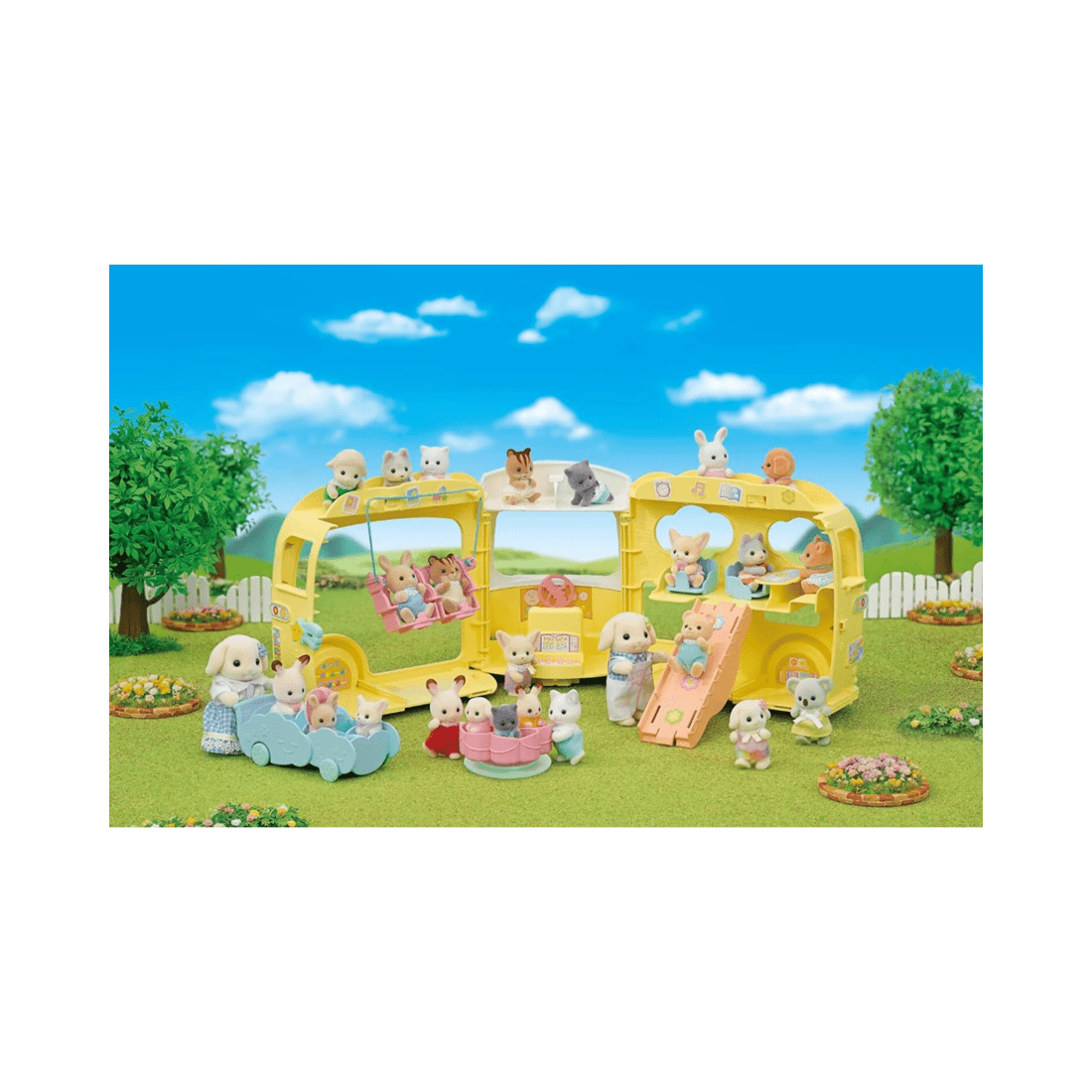 4 Epoch Co Ltd Sylvanian Families Rainbow Fun Nursery Bus, 4 of 4