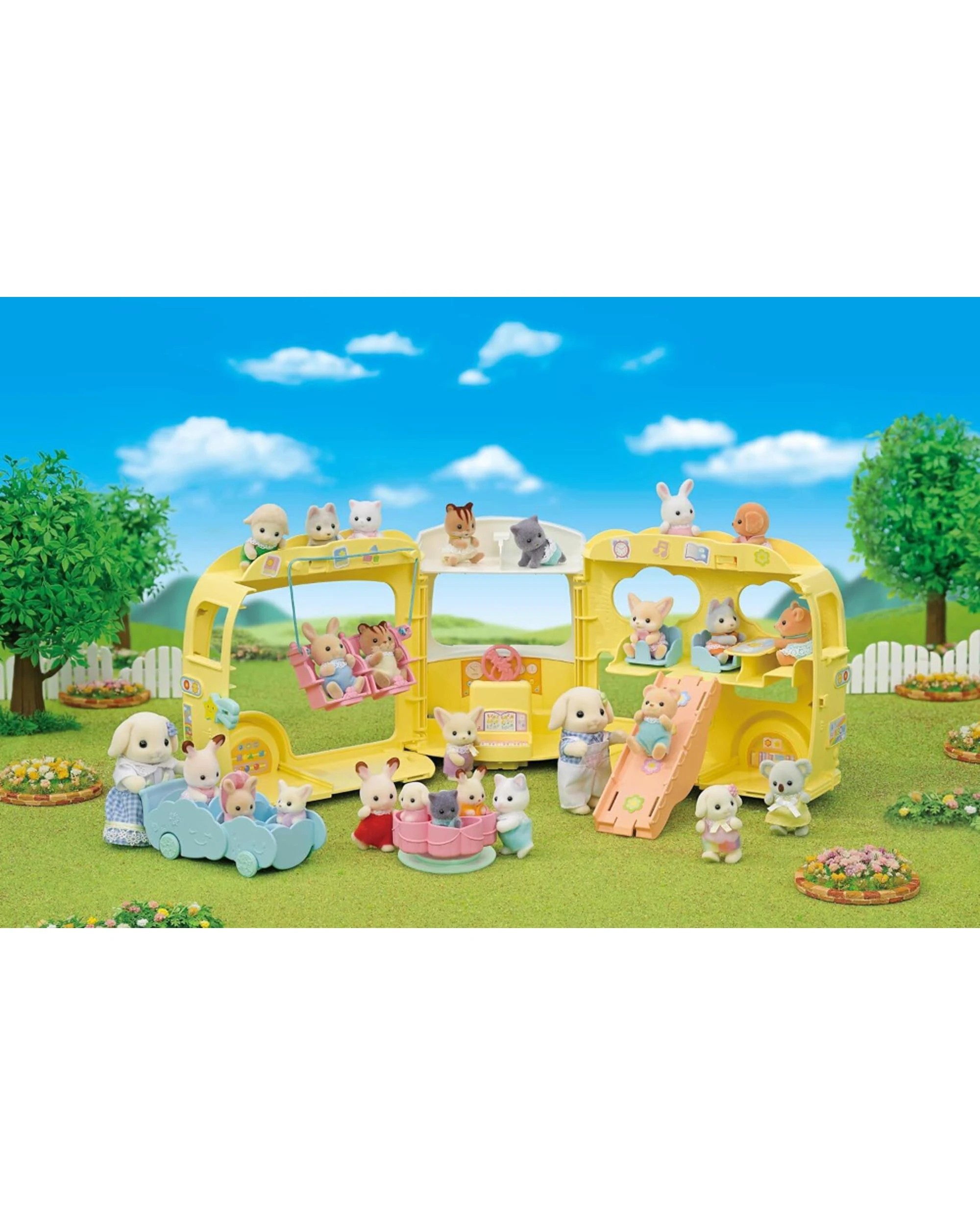 4 Sylvanian Families Rainbow Fun Nursery Bus, 4 of 4
