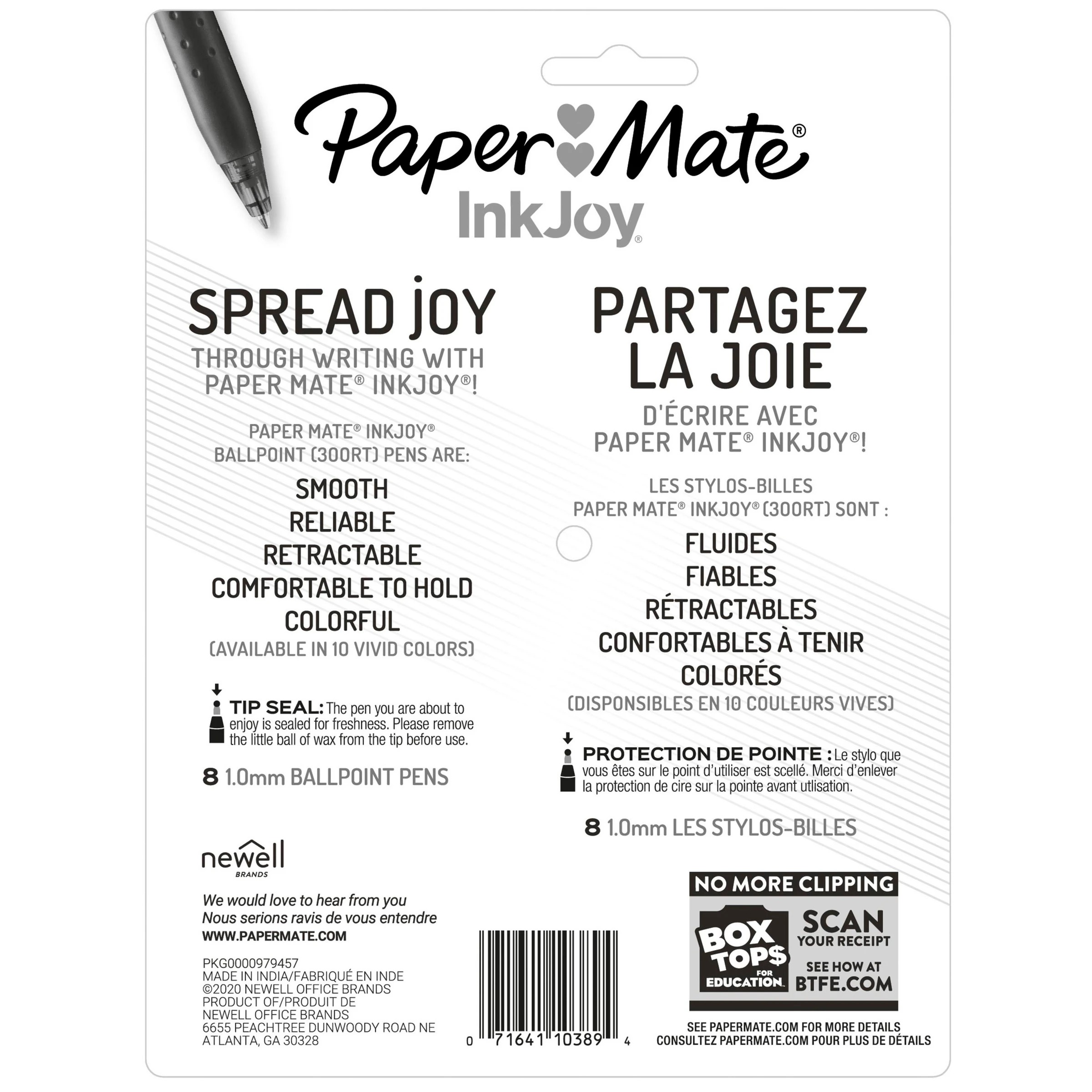 2 8 Pack Paper Mate InkJoy 300RT Retractable Ballpoint Pens, 2 of 5