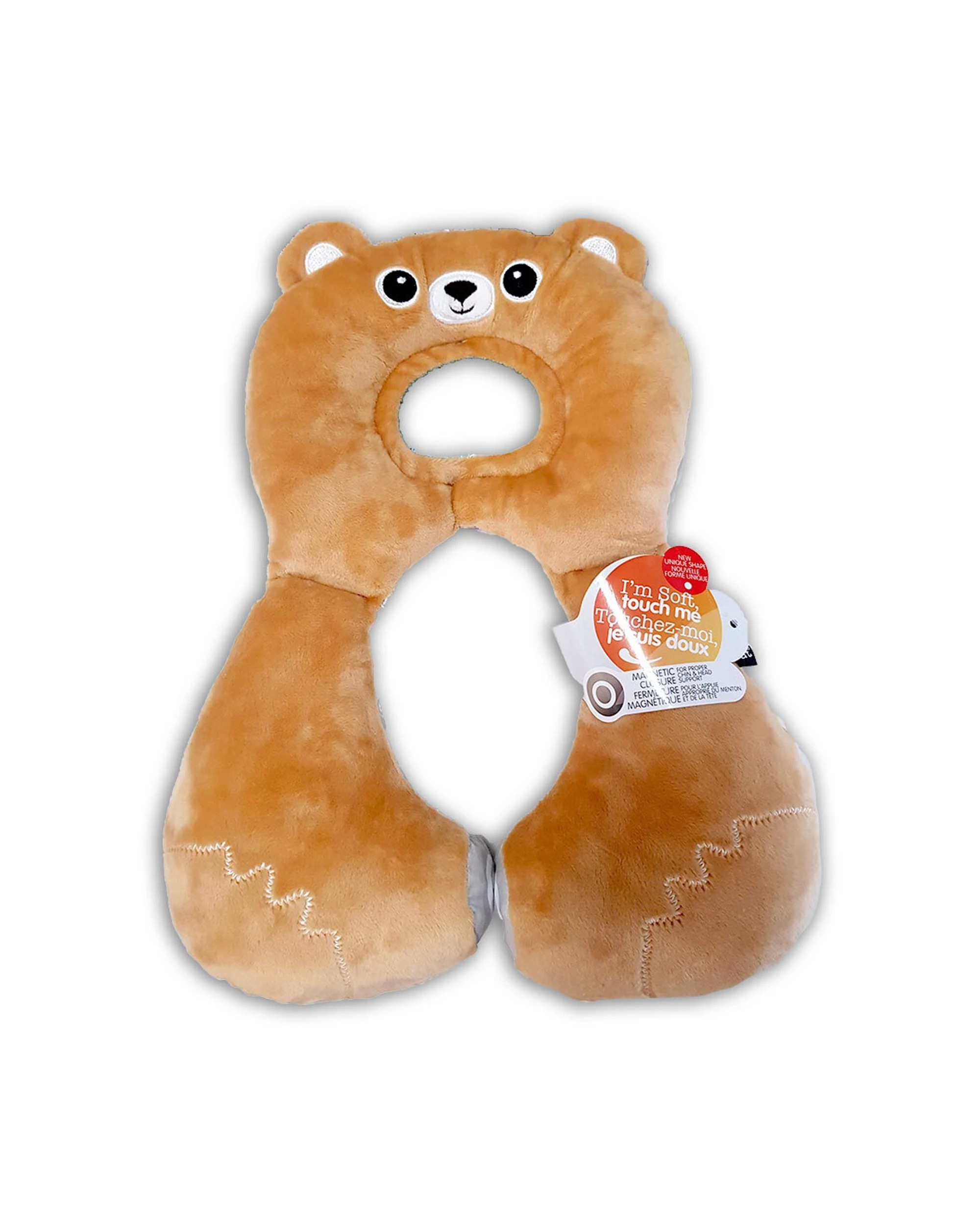 2 Benbat 2PK Kids Car Plane Travel Neck Pillow Head Rest Plush 1-4 Years Bear - Beige, 2 of 2