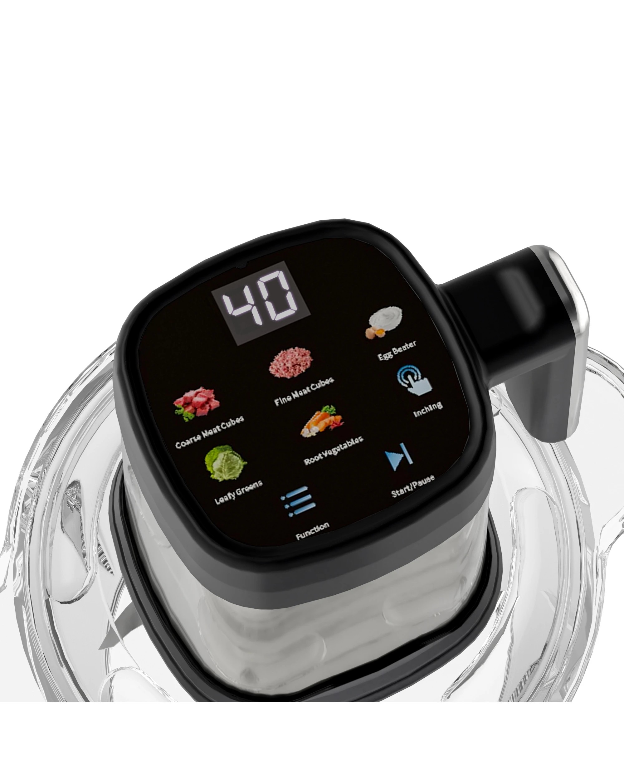3 Yopower 6L(3L+3L) Touch Screen Food Processor - Black, 3 of 3