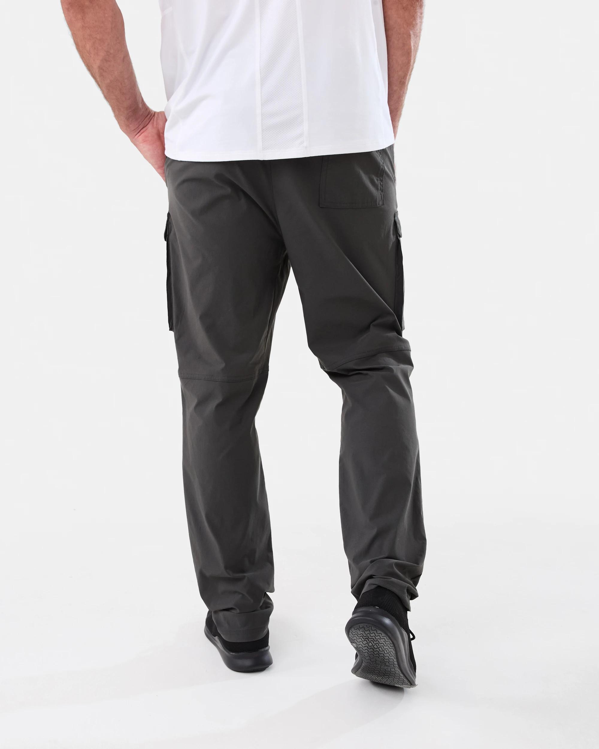 3 Active Mens Woven Cargo Pants Gry Drkish, 3 of 6