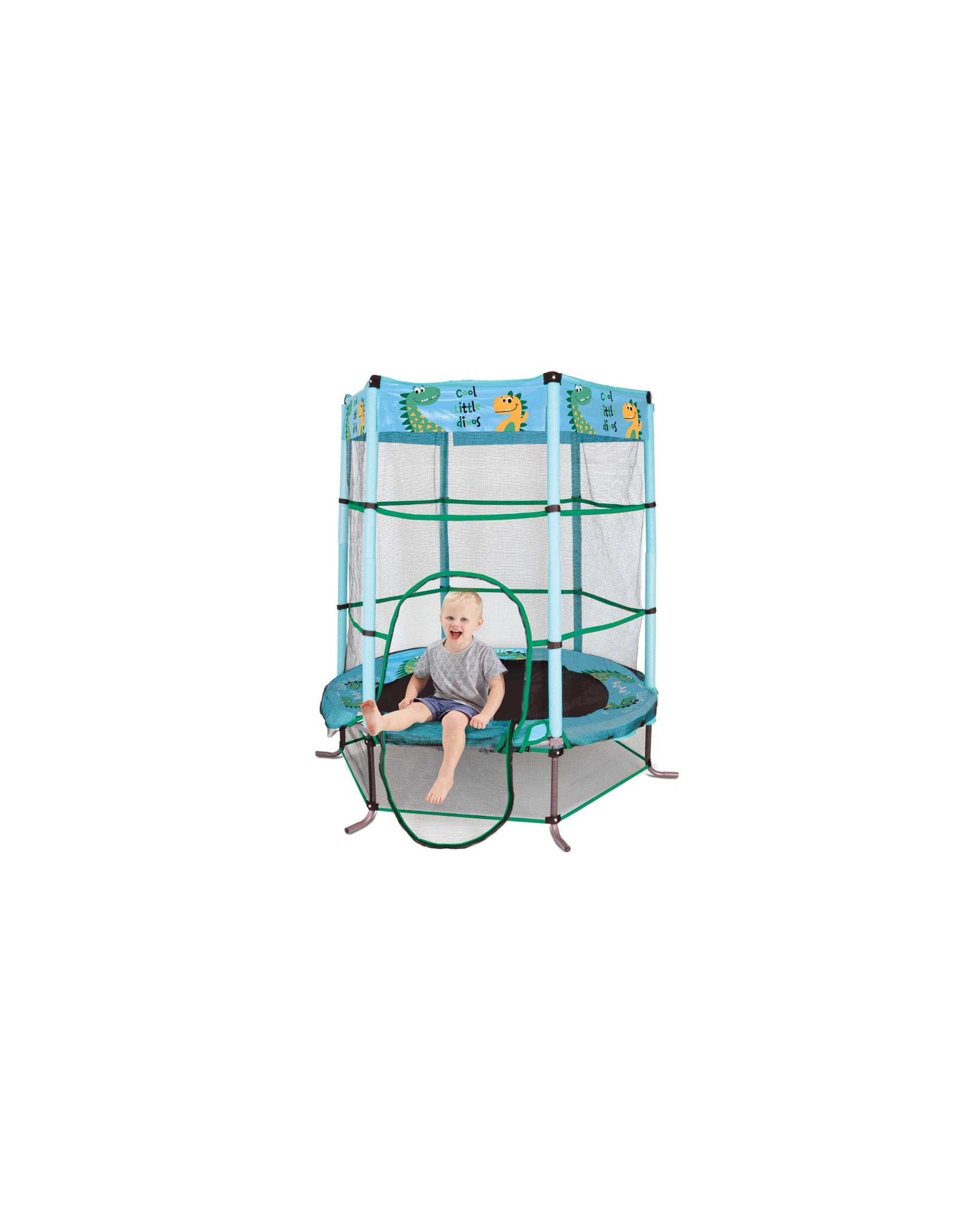 2 Action Sports Junior Jumper Trampoline Dinosaur - Blue, 2 of 4