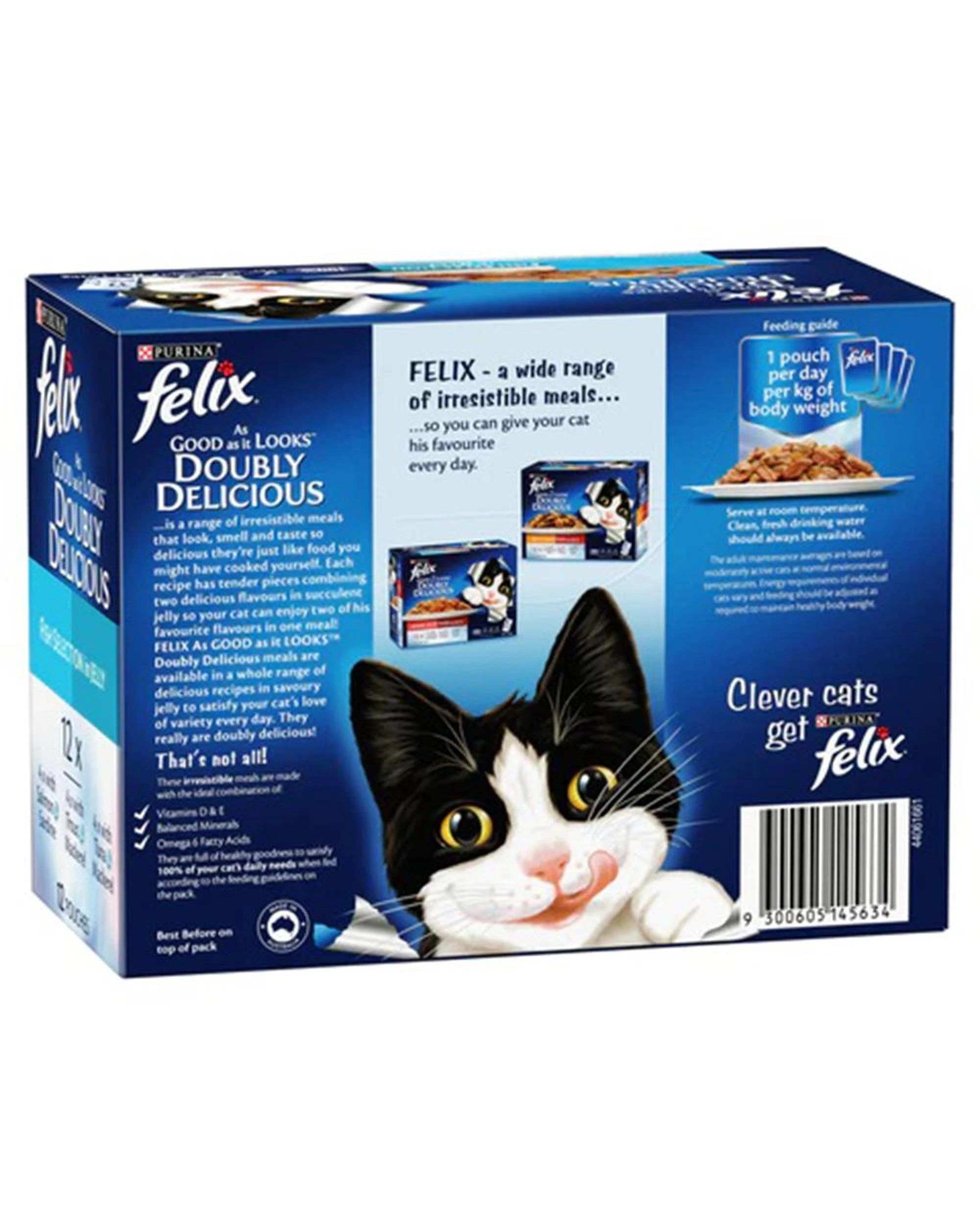 2 Felix As Good As It Look Doubly Delicious Wet Cat Food Fish Selections 12 x 85g, 2 of 2