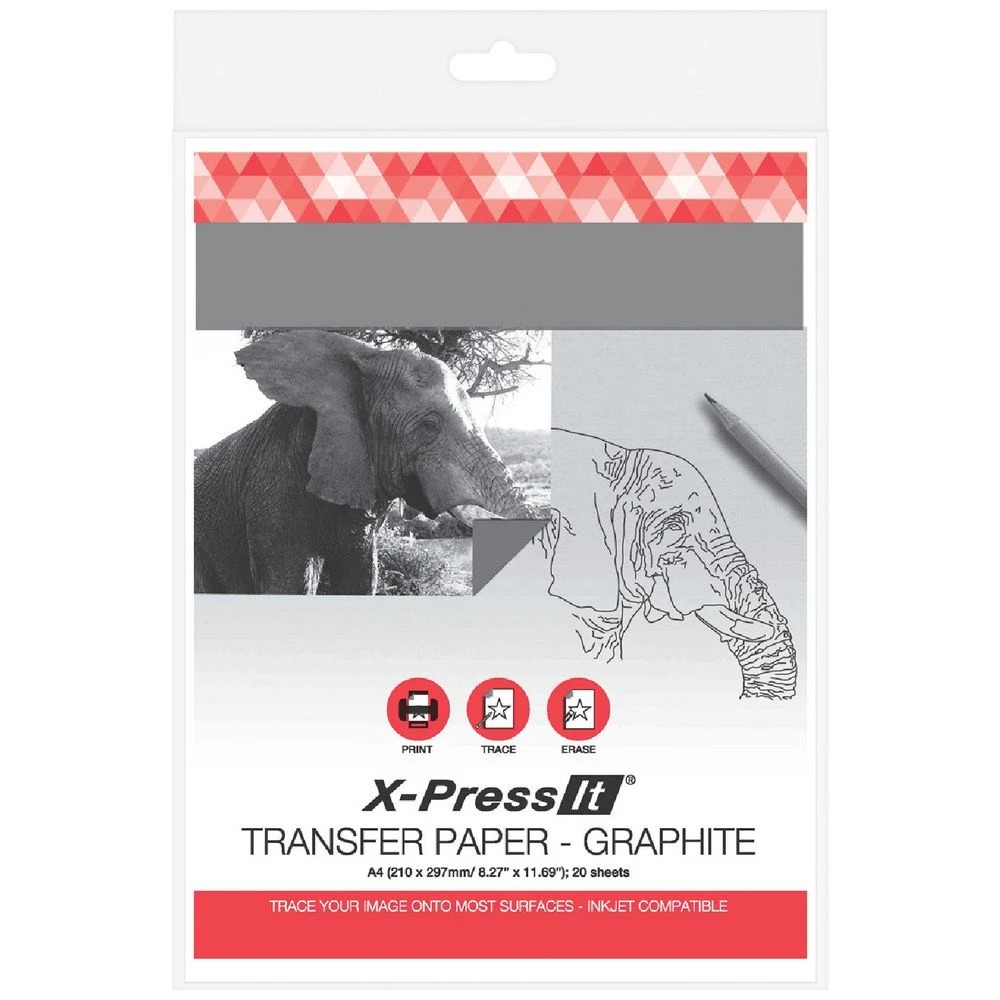 1 X-Press It A4 Transfer Paper Graphite 20 Pack, 1 of 1