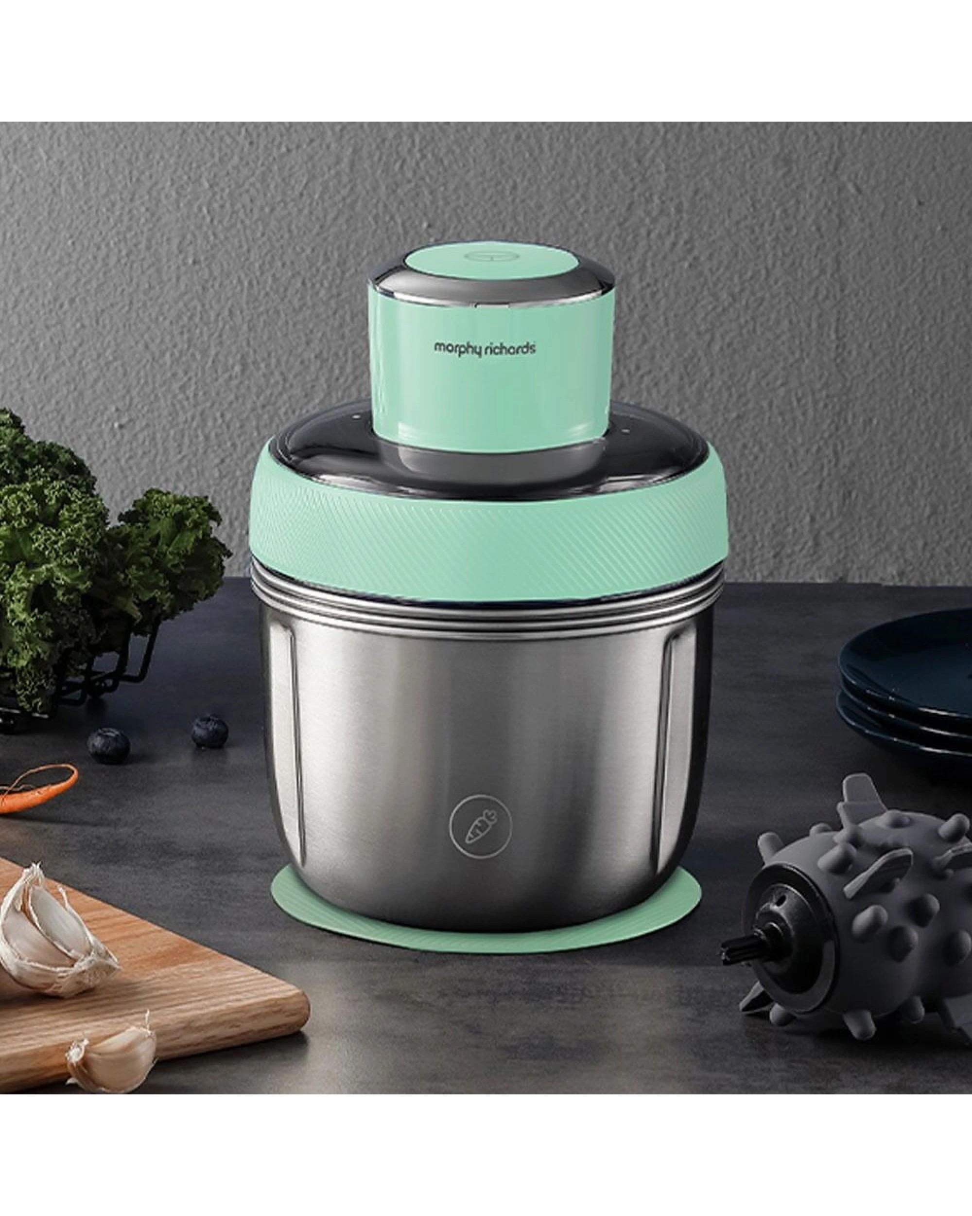 2 Morphy Richards Stainless Steel Electric Chopper, 2 of 9