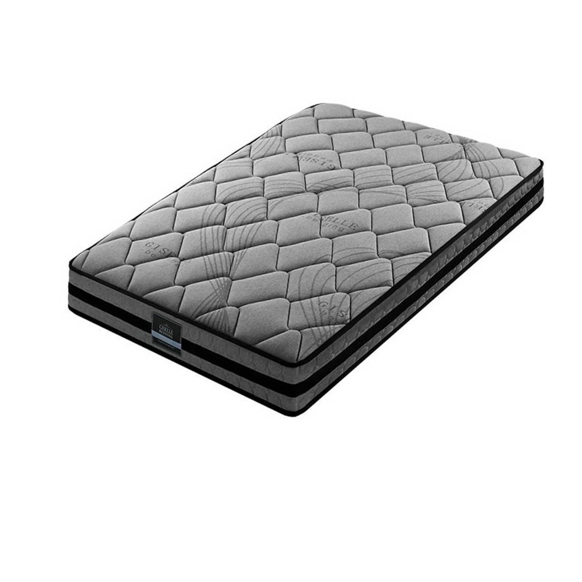 2 Giselle Bedding 22cm Mattress Medium Firm - Single Bed - Grey, 2 of 7