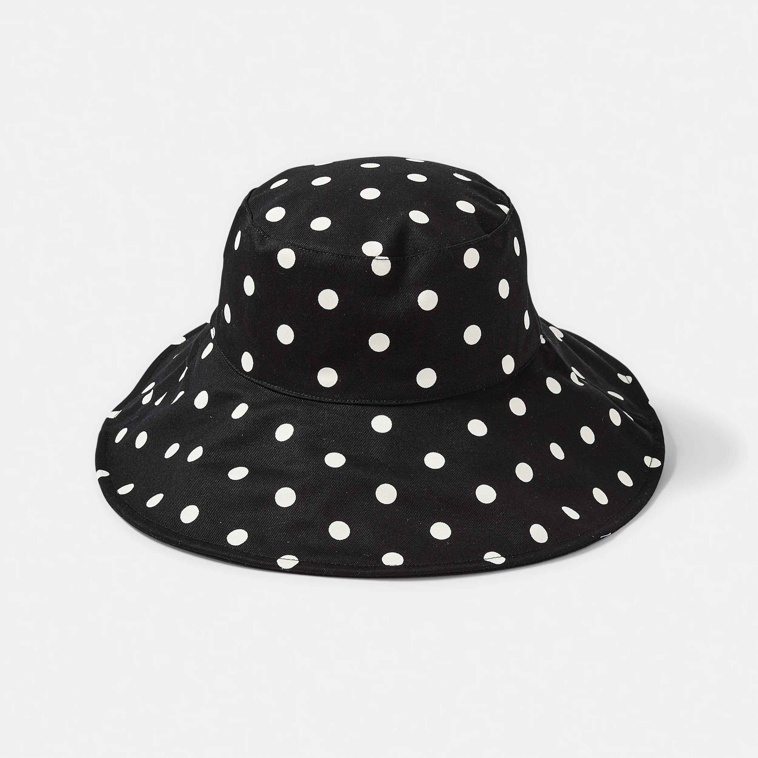 1 Wide Reversible Bucket Hat Polka Dot, 1 of 4