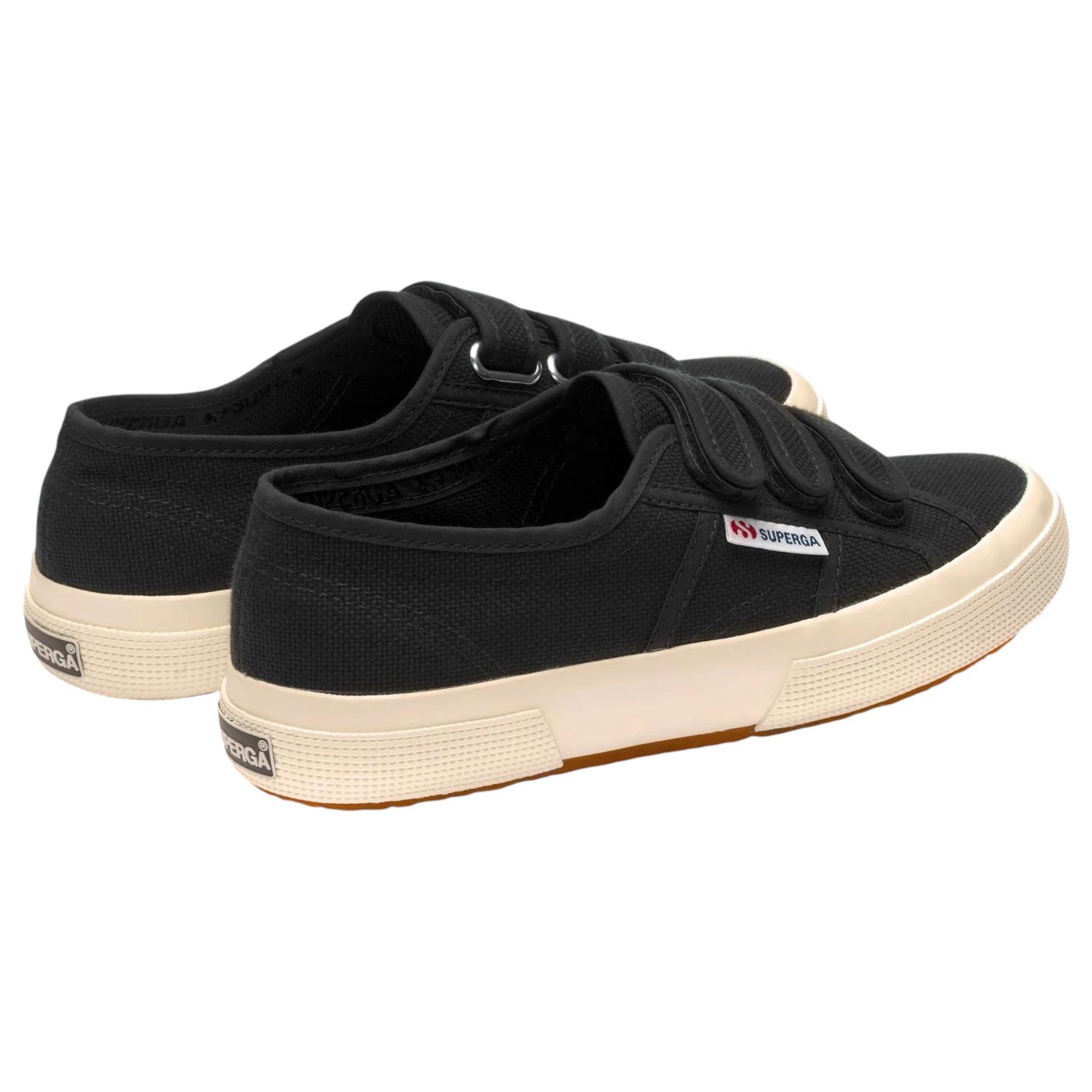 3 Superga Unisex 2750 Cotu 3 Strap Black Casual Shoes BLACK, 3 of 5