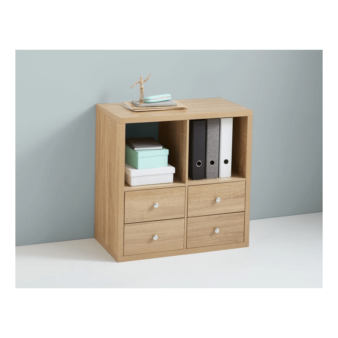 5 Horsen 4 Cube Bookcase Oak, 5 of 9